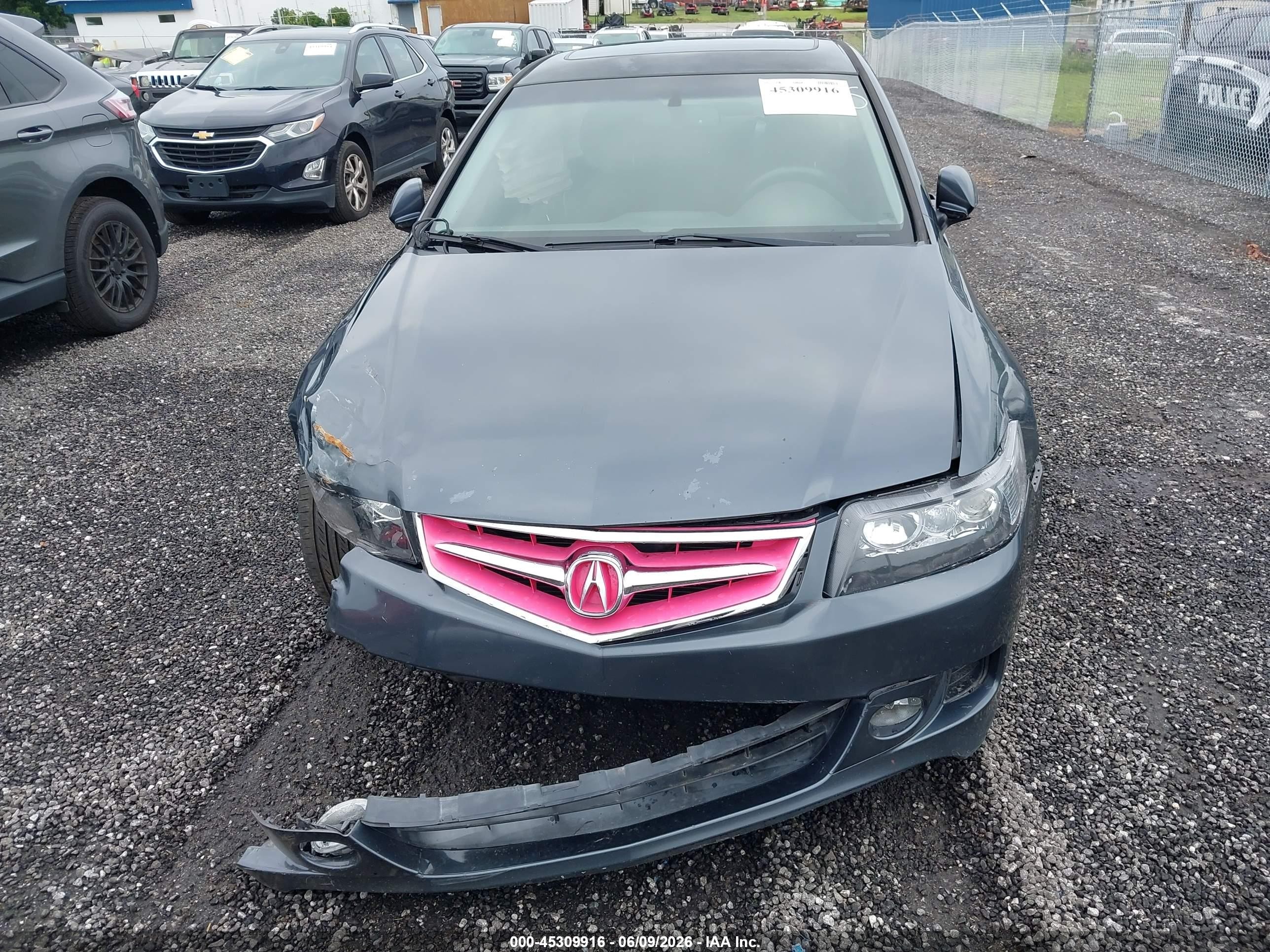 2008 Acura Tsx Blue vin: JH4CL969X8C014415