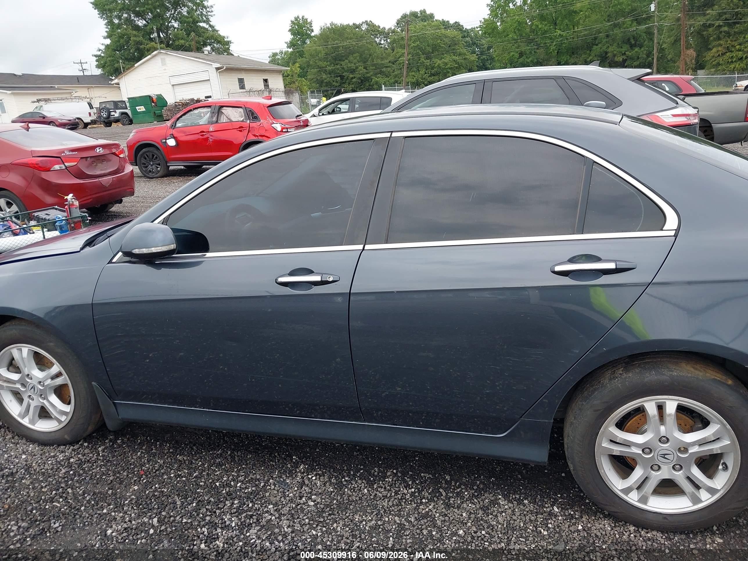 2008 Acura Tsx Blue vin: JH4CL969X8C014415