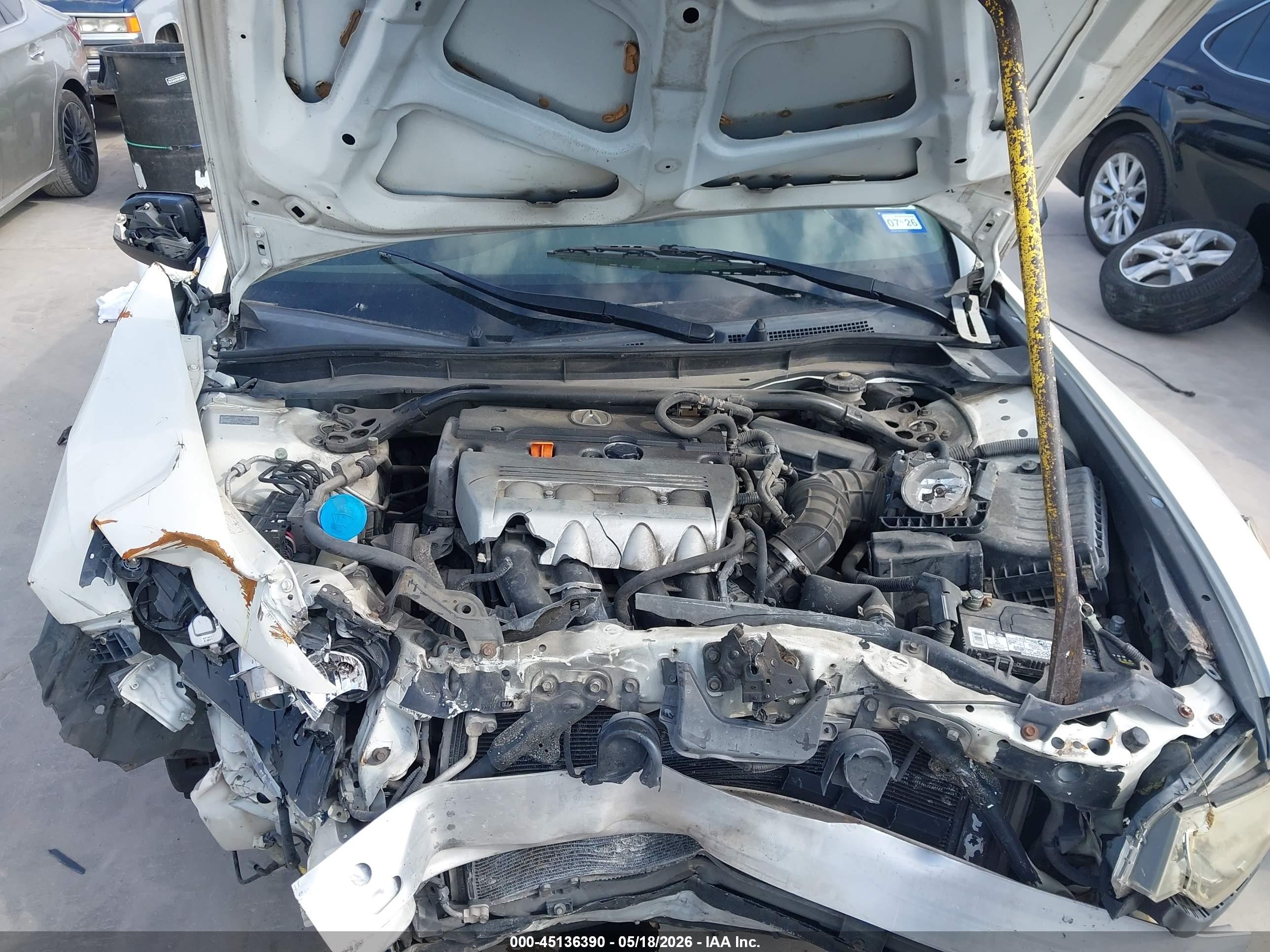 2009 Acura Tsx   White vin: JH4CU26609C015178