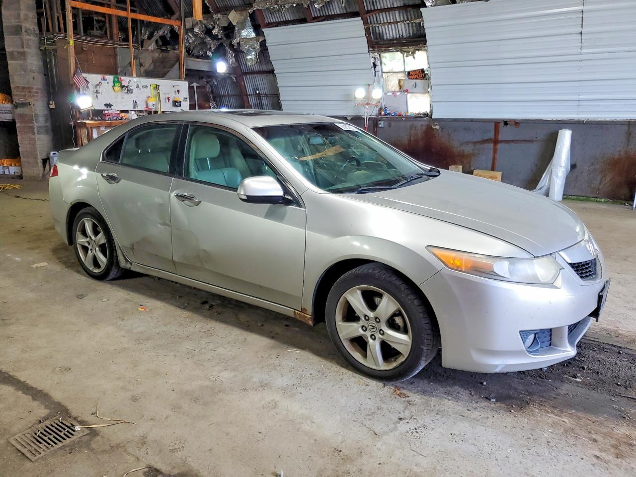 2009 Acura Tsx Silver vin: JH4CU26609C018789