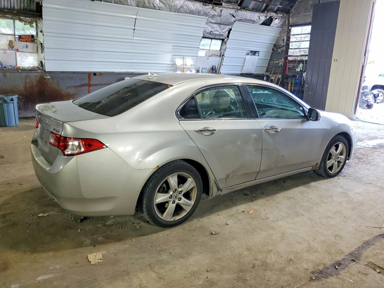 2009 Acura Tsx Silver vin: JH4CU26609C018789