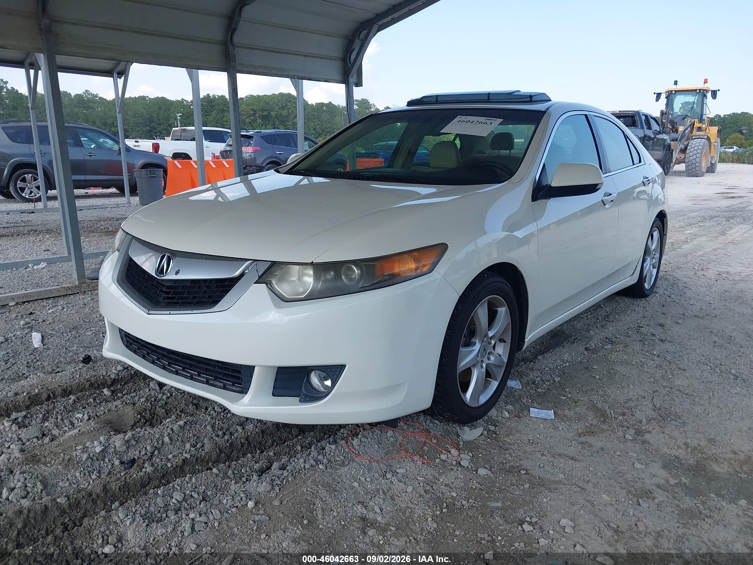 2009 Acura Tsx   White vin: JH4CU26609C028612