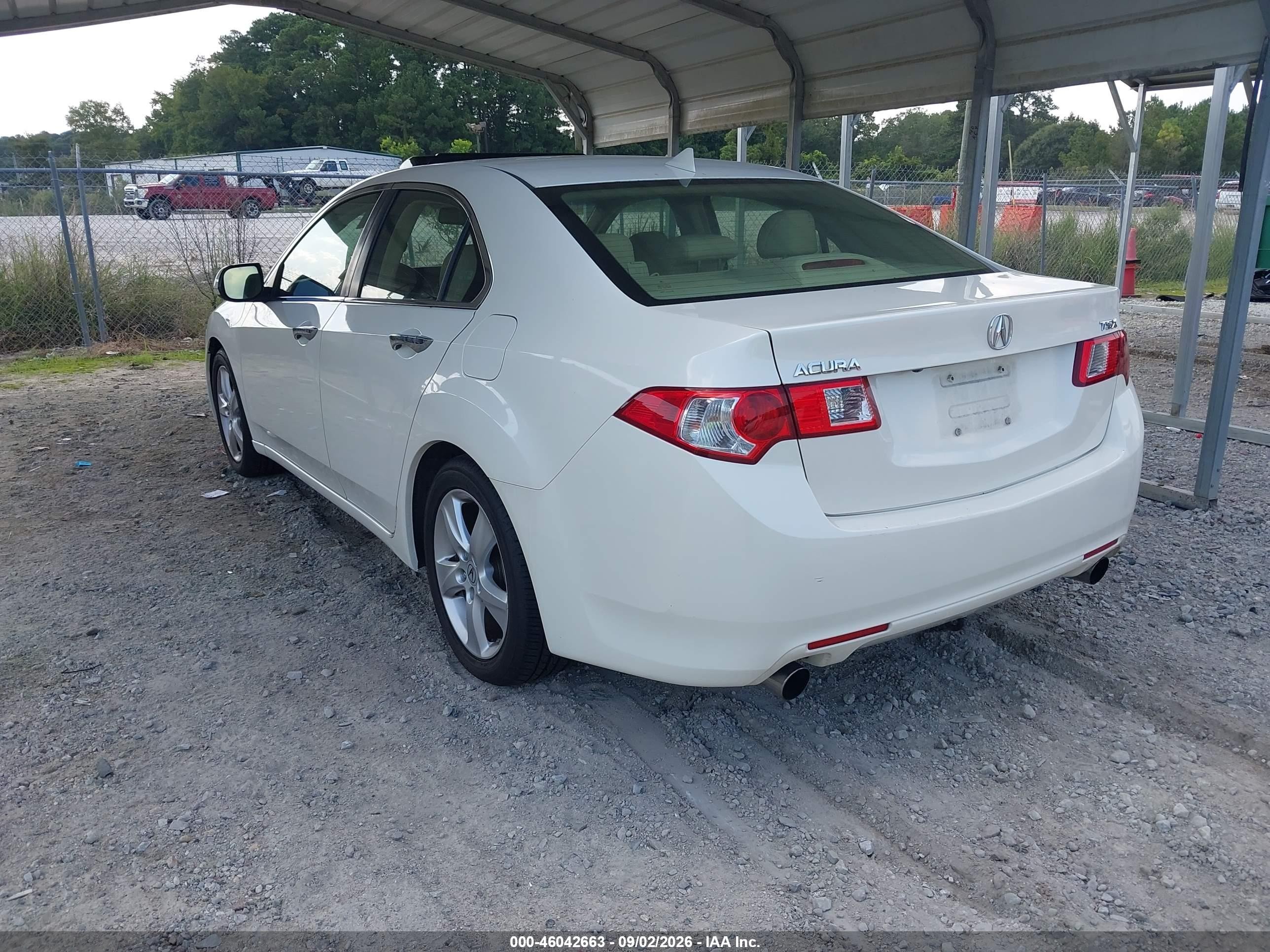 2009 Acura Tsx   White vin: JH4CU26609C028612