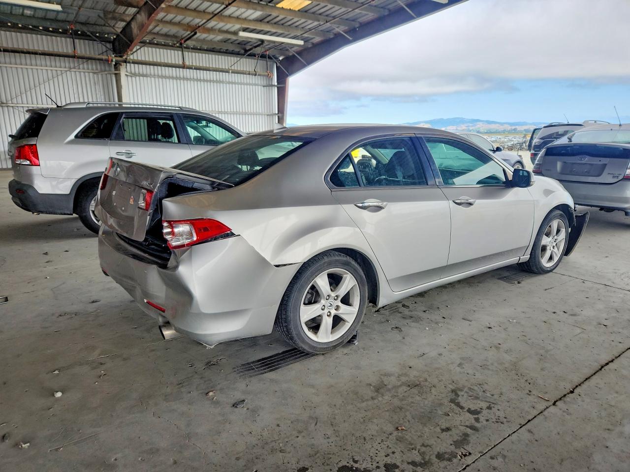 2009 Acura Tsx Silver vin: JH4CU26609C034961