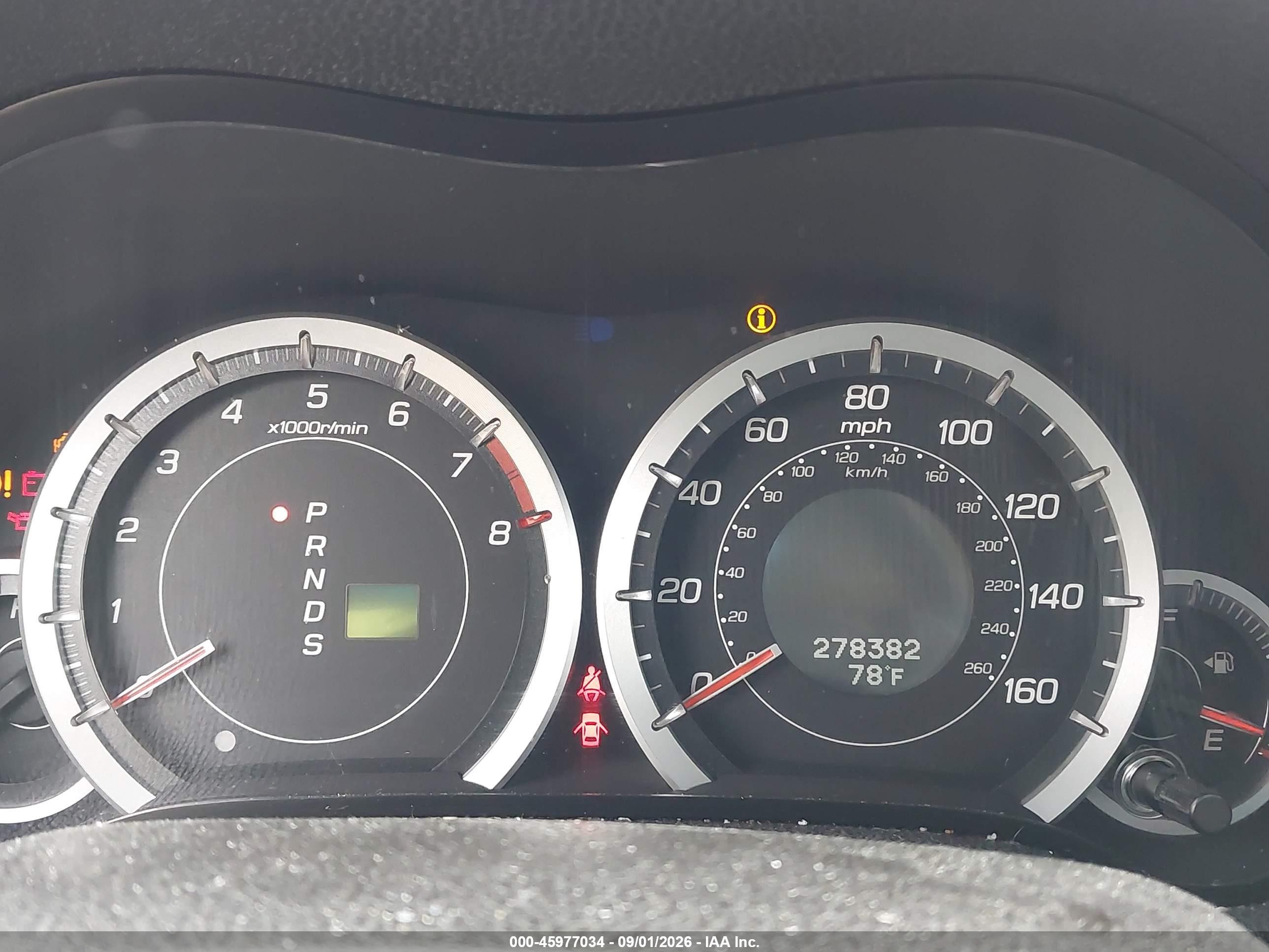 2009 Acura Tsx   White vin: JH4CU26619C006828