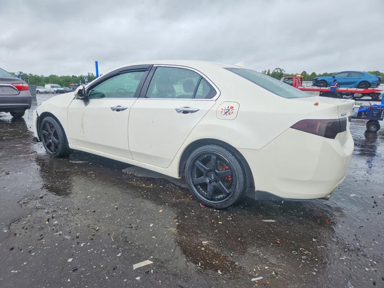 2009 Acura Tsx White vin: JH4CU26619C014458