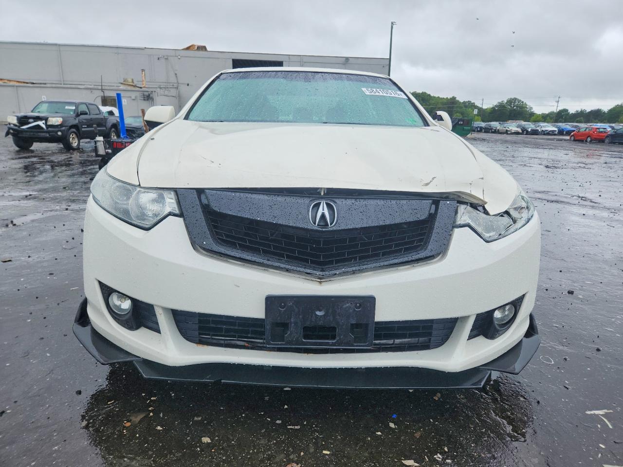 2009 Acura Tsx White vin: JH4CU26619C014458