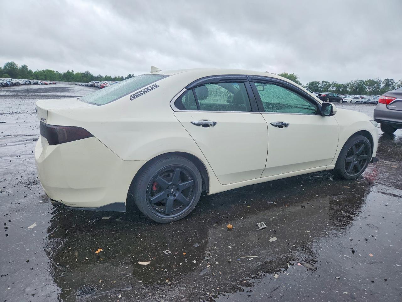 2009 Acura Tsx White vin: JH4CU26619C014458