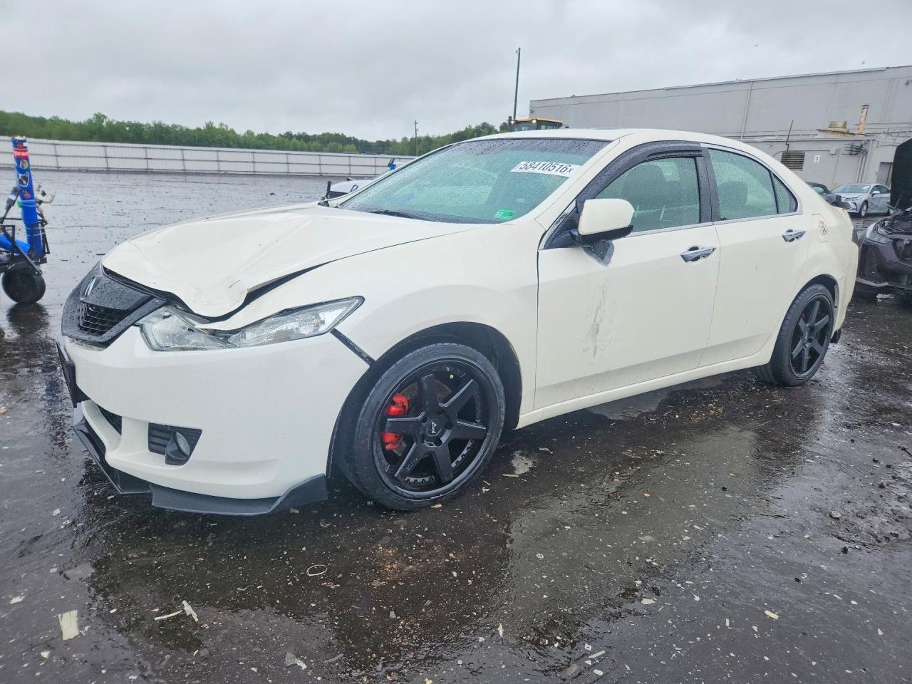 2009 Acura Tsx White vin: JH4CU26619C014458