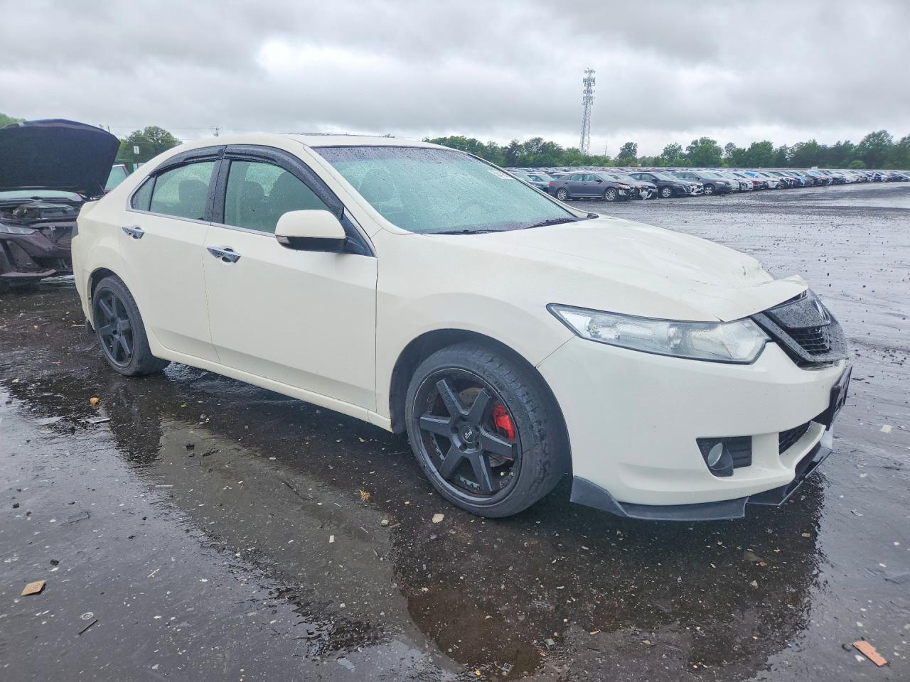 2009 Acura Tsx White vin: JH4CU26619C014458