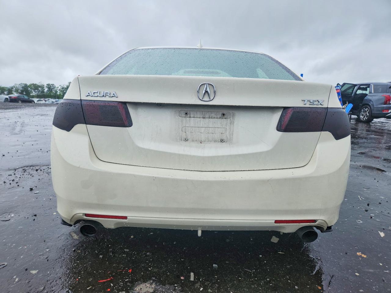 2009 Acura Tsx White vin: JH4CU26619C014458