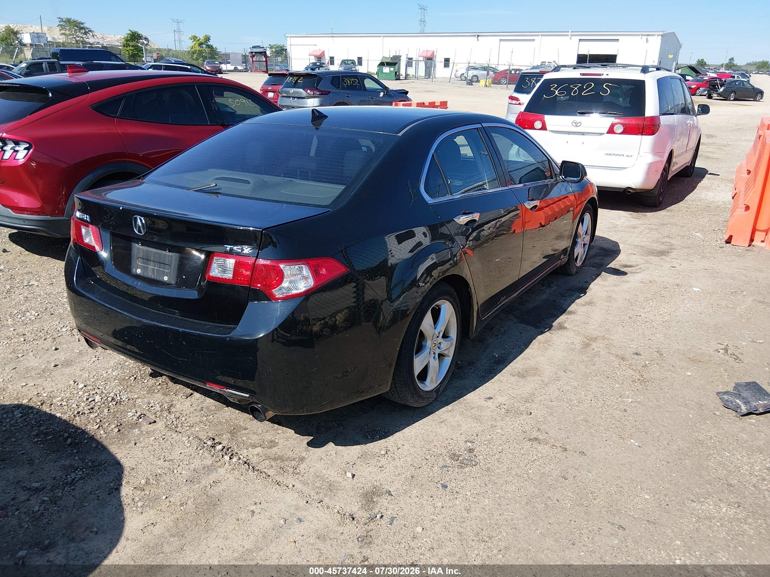 2009 Acura Tsx   Black vin: JH4CU26619C019143