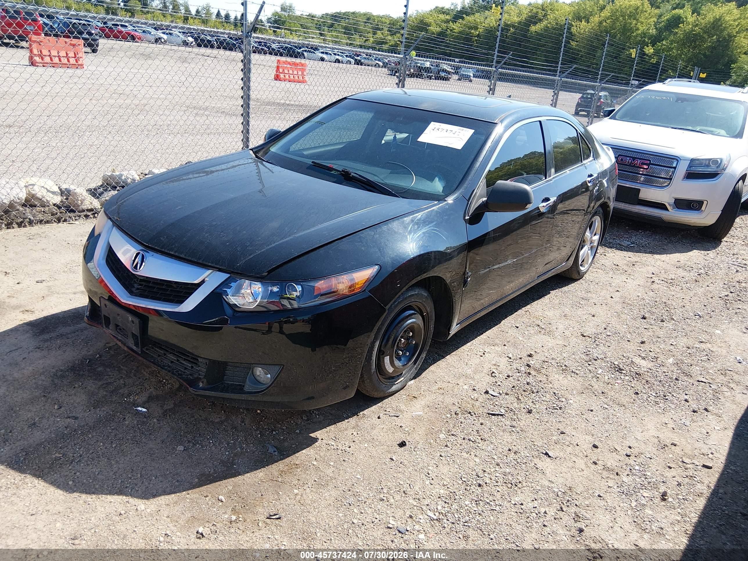 2009 Acura Tsx   Black vin: JH4CU26619C019143