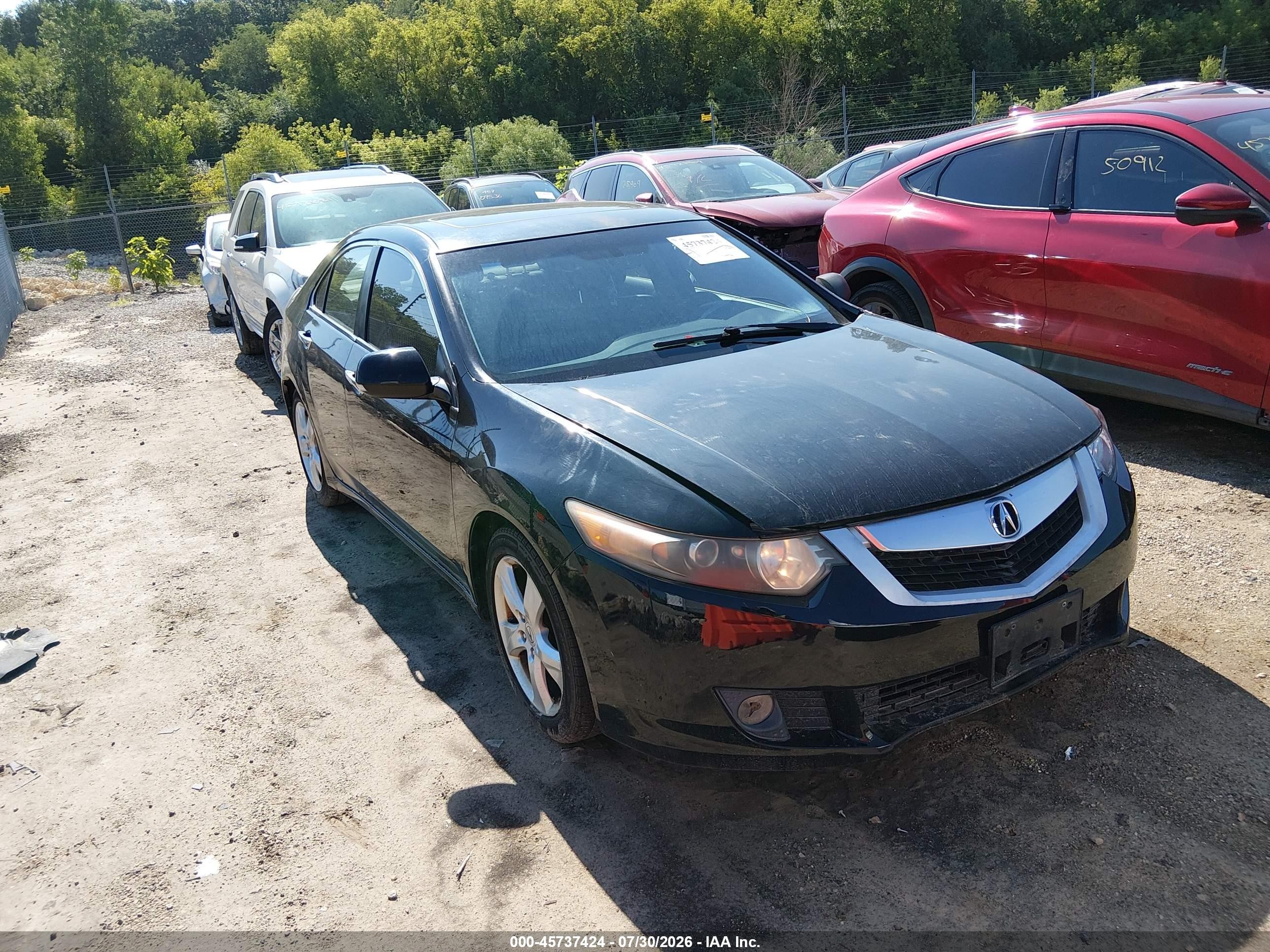 2009 Acura Tsx   Черный vin: JH4CU26619C019143
