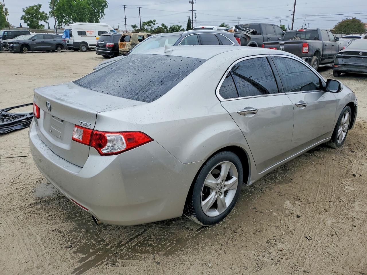 2009 Acura Tsx Silver vin: JH4CU26619C031549