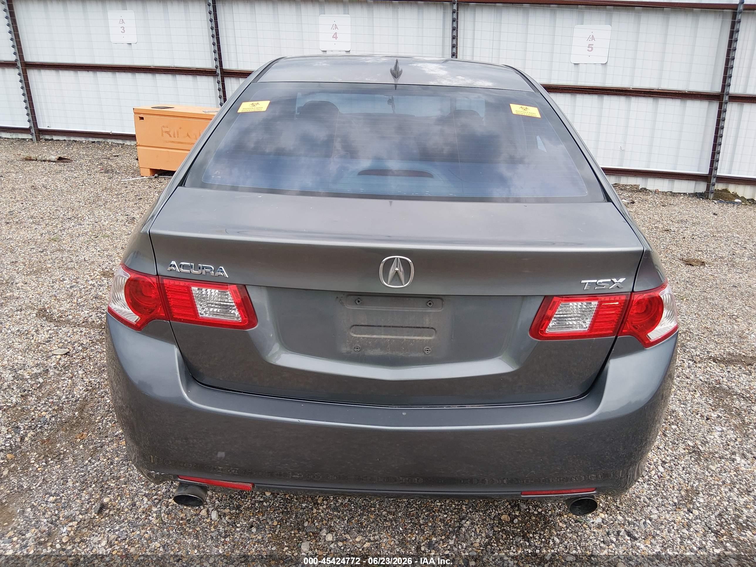 2009 Acura Tsx   Gray vin: JH4CU26619C036413