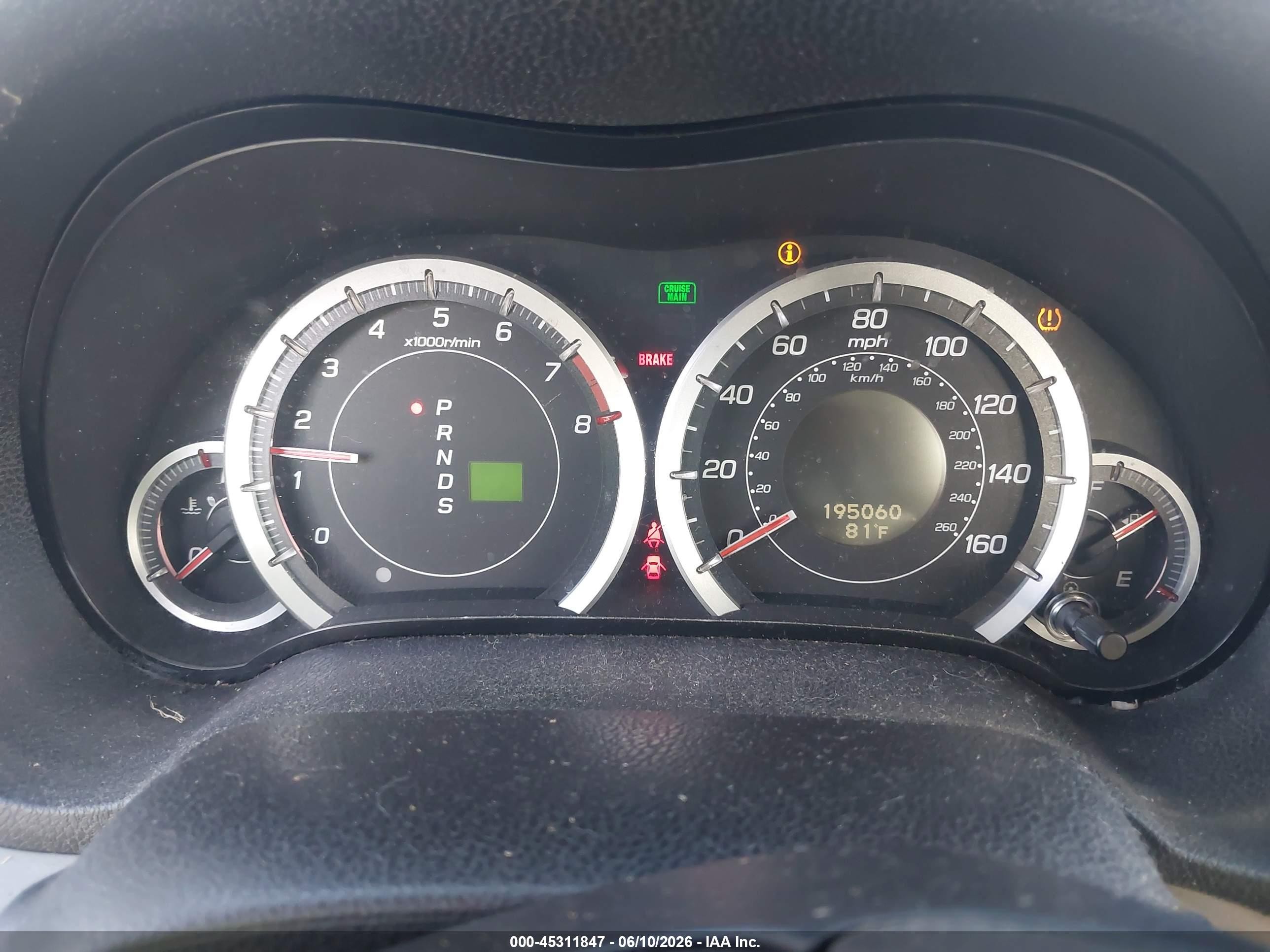 2009 Acura Tsx   Black vin: JH4CU26629C025341