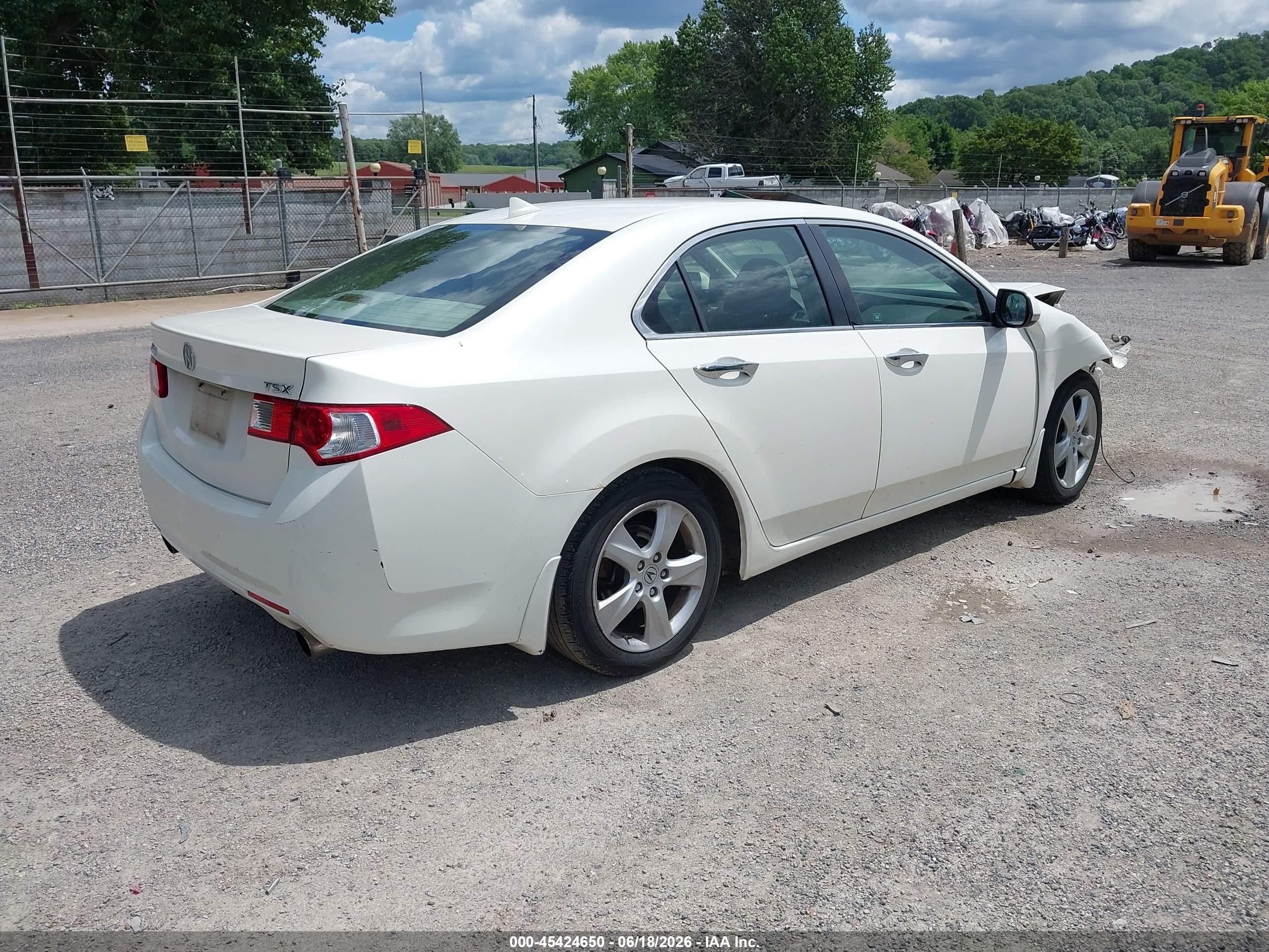 2009 Acura Tsx   White vin: JH4CU26629C027266