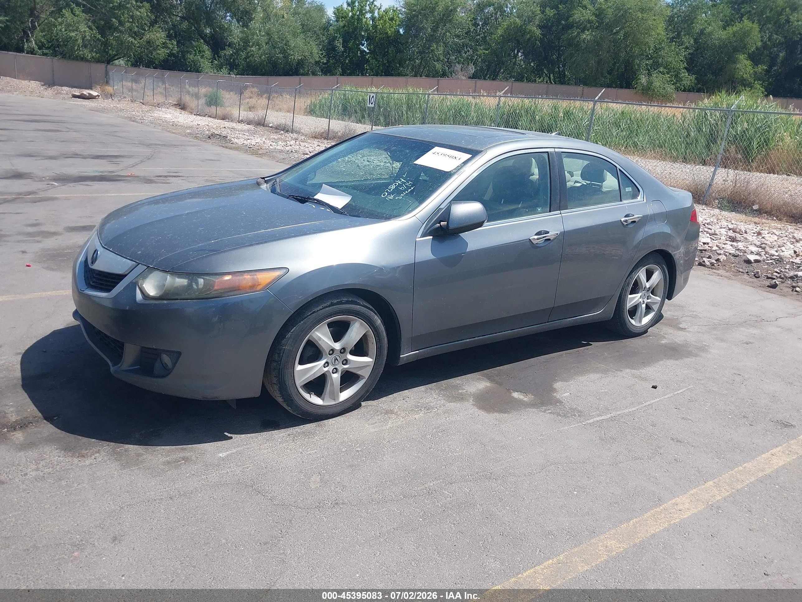 2009 Acura Tsx   Gray vin: JH4CU26629C028014