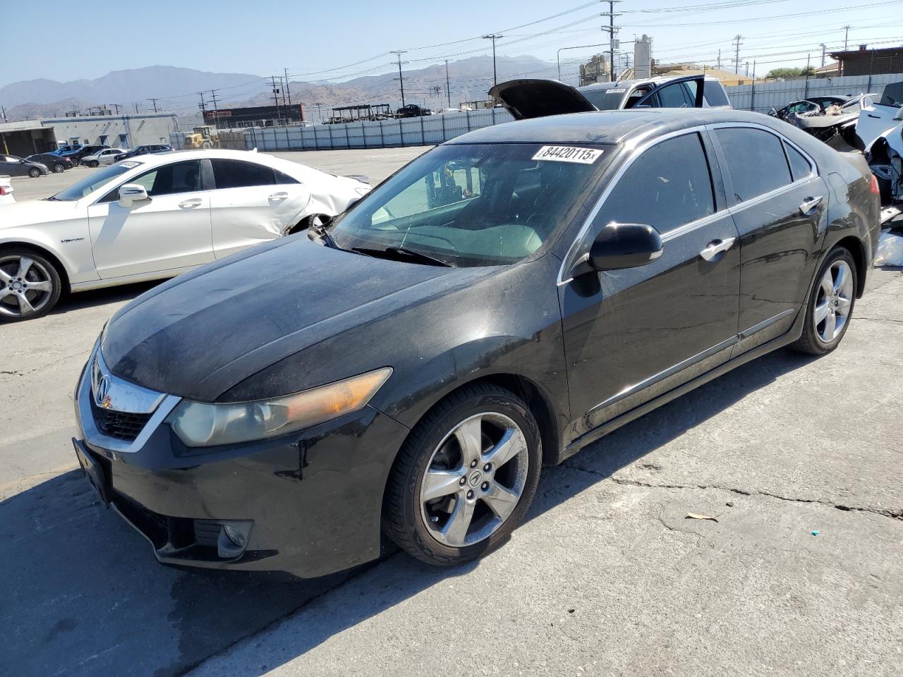 2009 Acura Tsx Black vin: JH4CU26639C004126