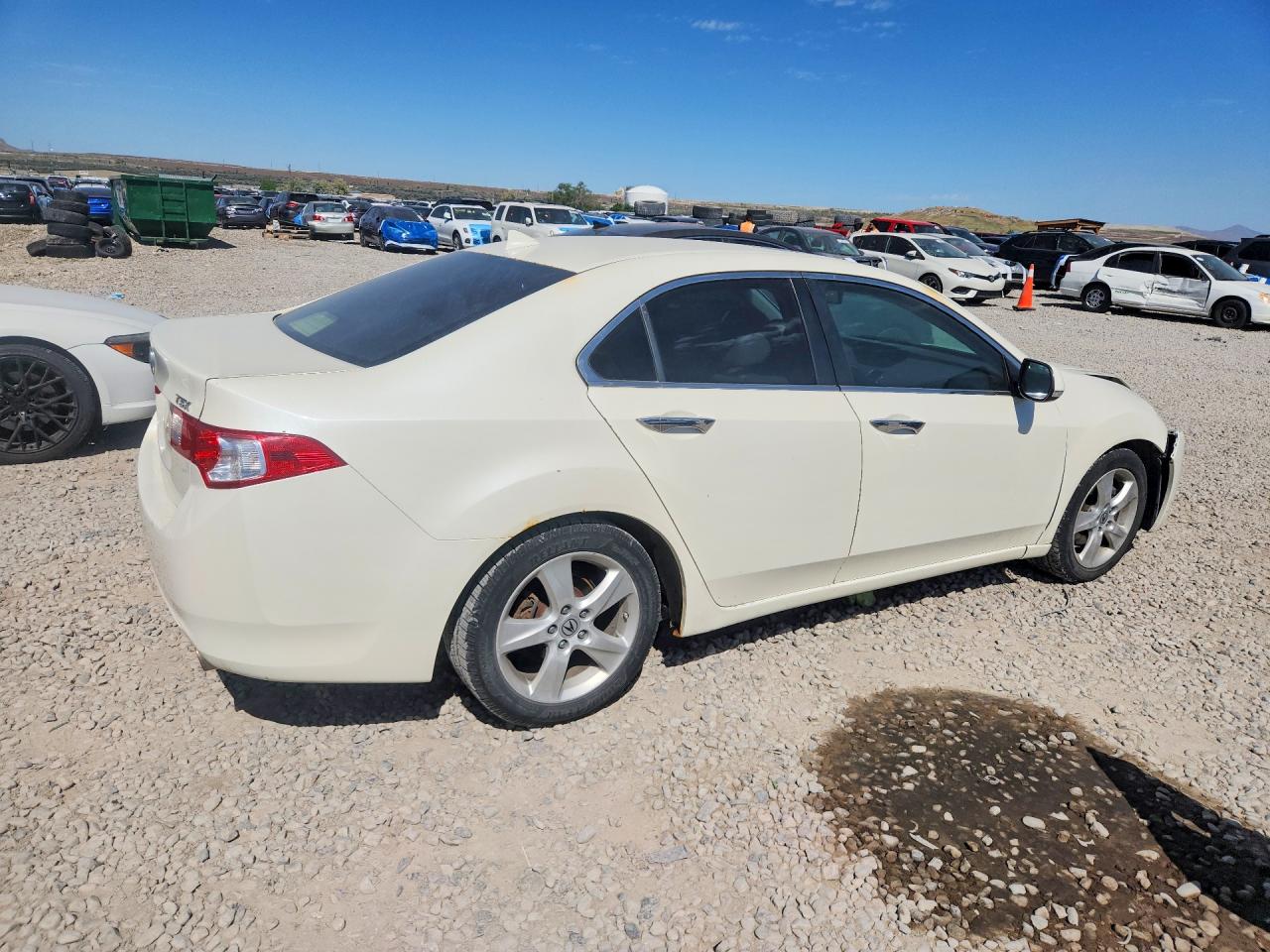 2009 Acura Tsx White vin: JH4CU26639C008287