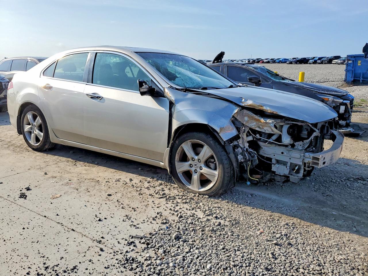 2009 Acura Tsx Silver vin: JH4CU26639C021671