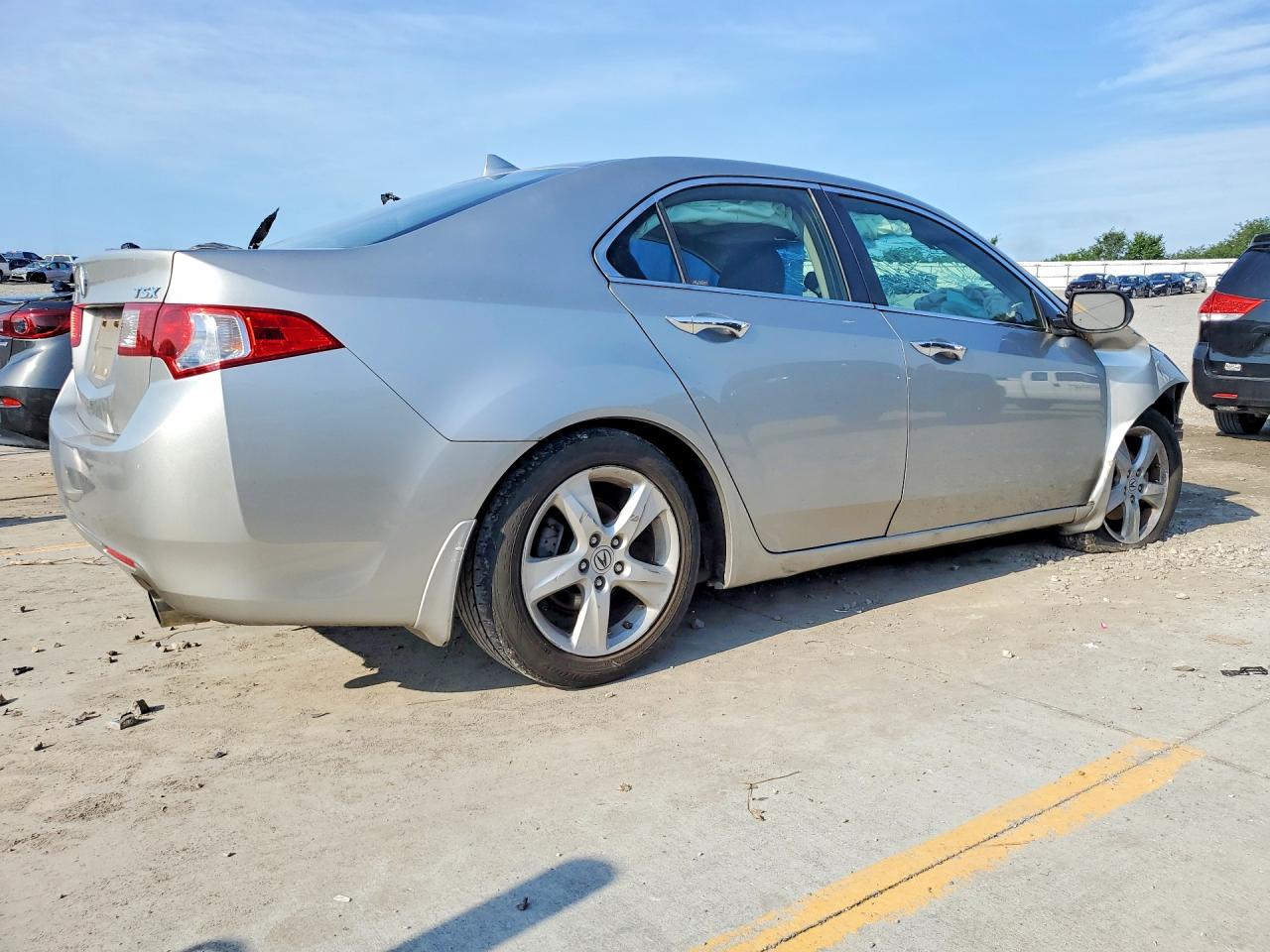 2009 Acura Tsx Silver vin: JH4CU26639C021671