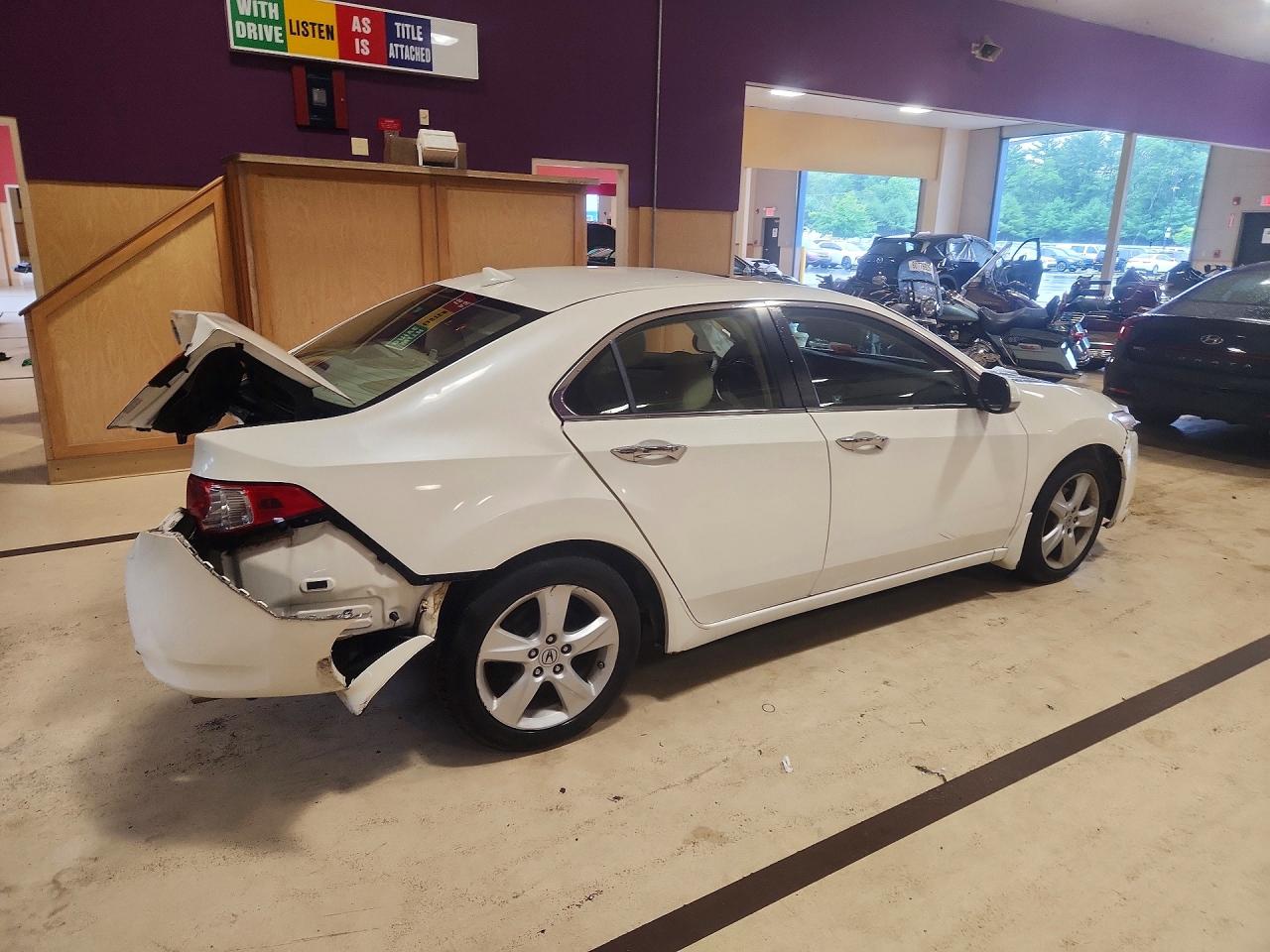 2009 Acura Tsx White vin: JH4CU26639C024327