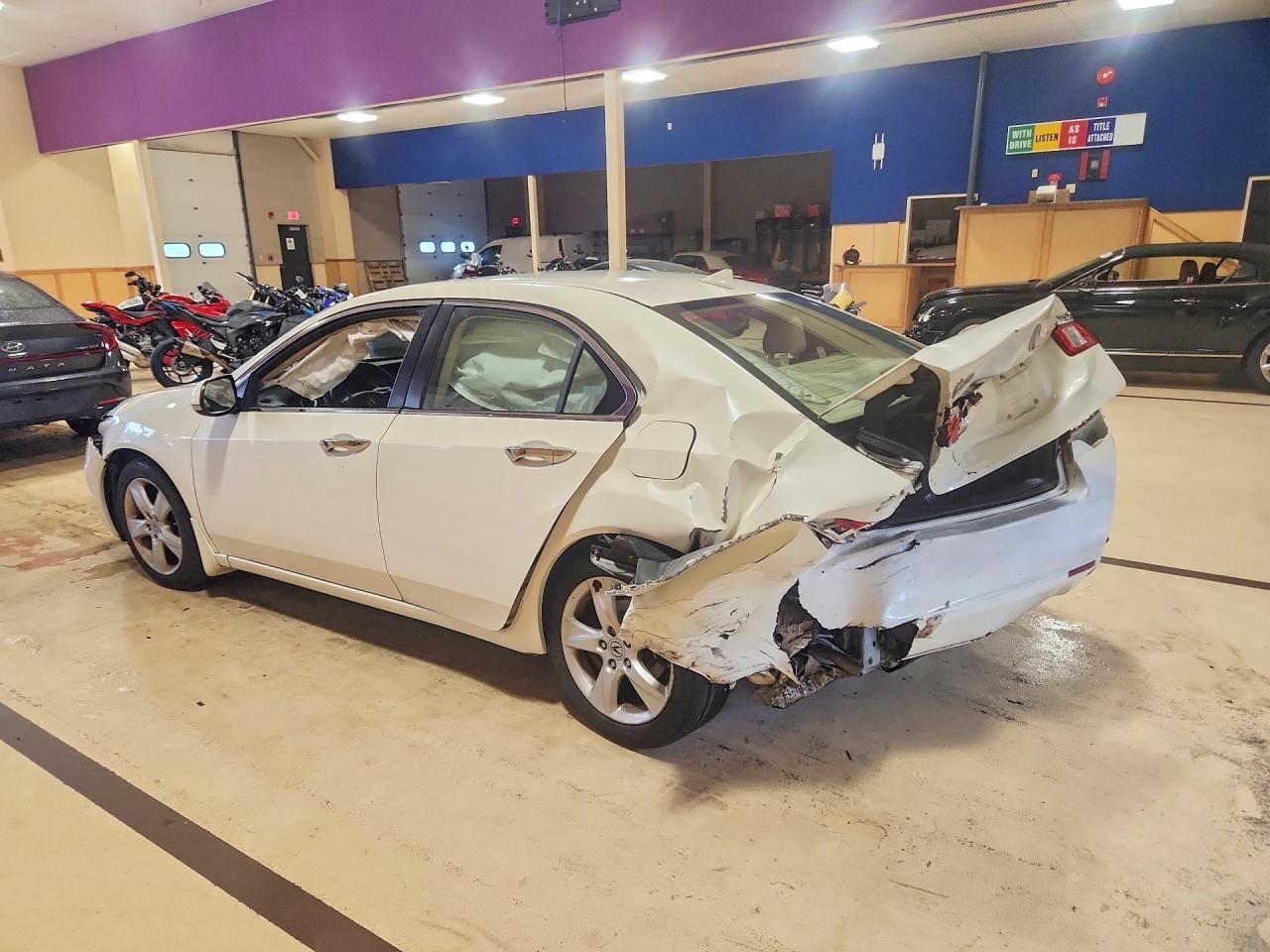 2009 Acura Tsx White vin: JH4CU26639C024327