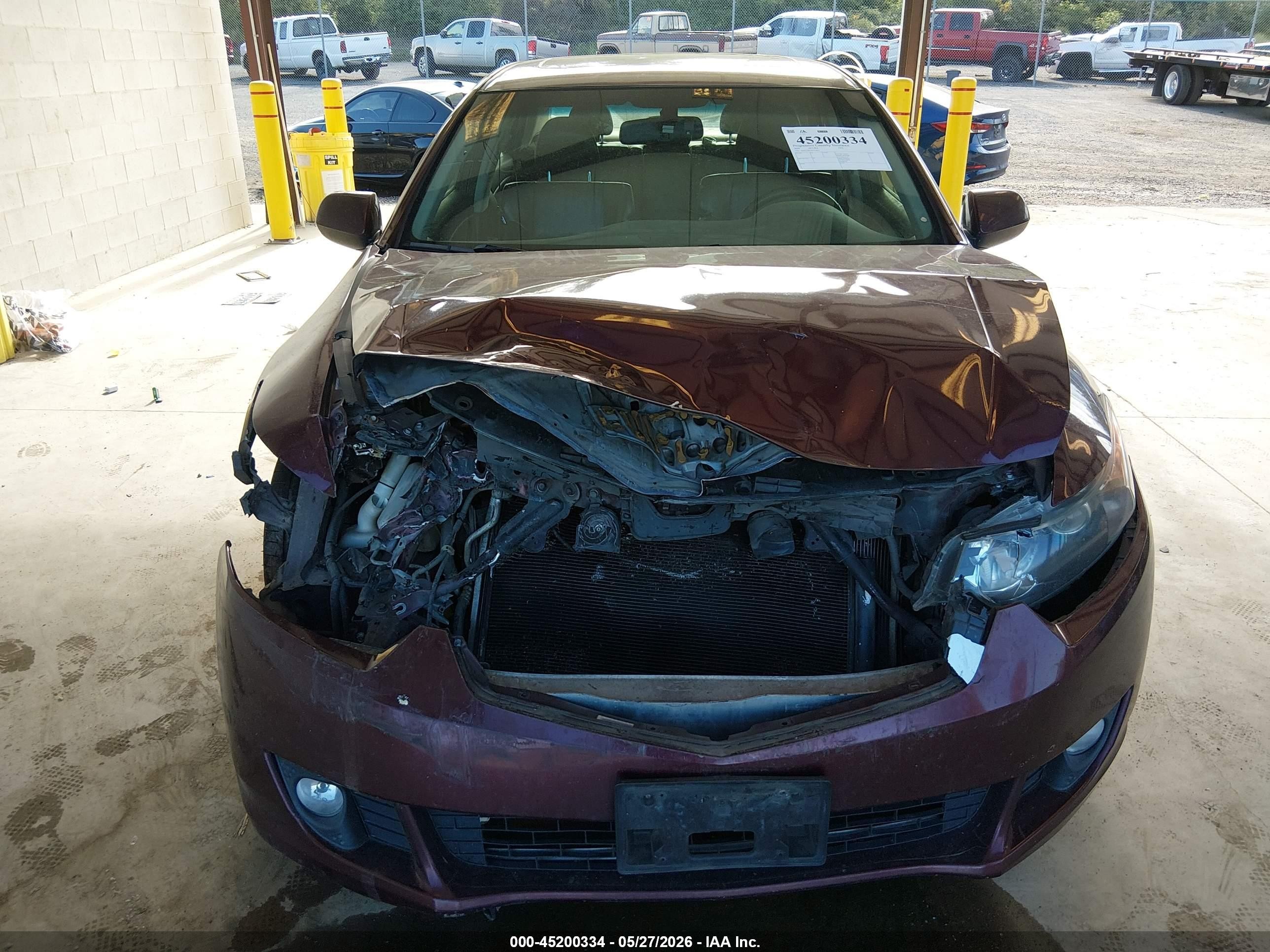 2009 Acura Tsx   Burgundy vin: JH4CU26639C025851
