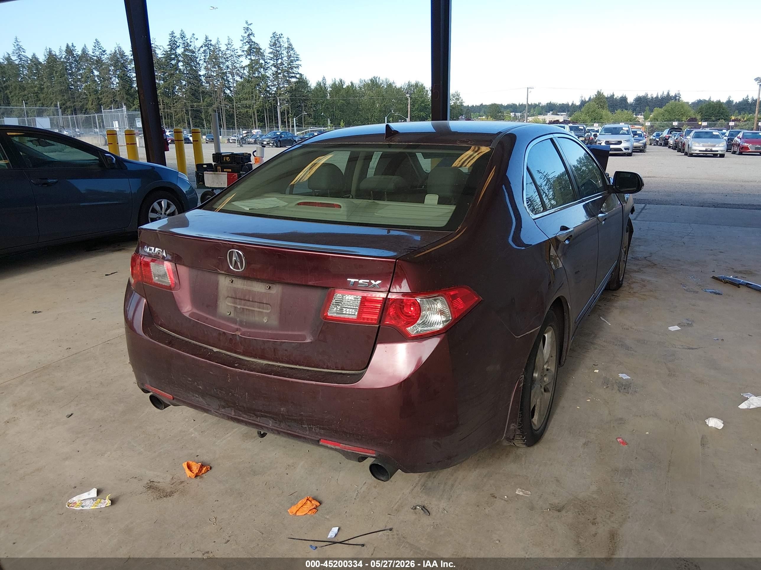 2009 Acura Tsx   Burgundy vin: JH4CU26639C025851