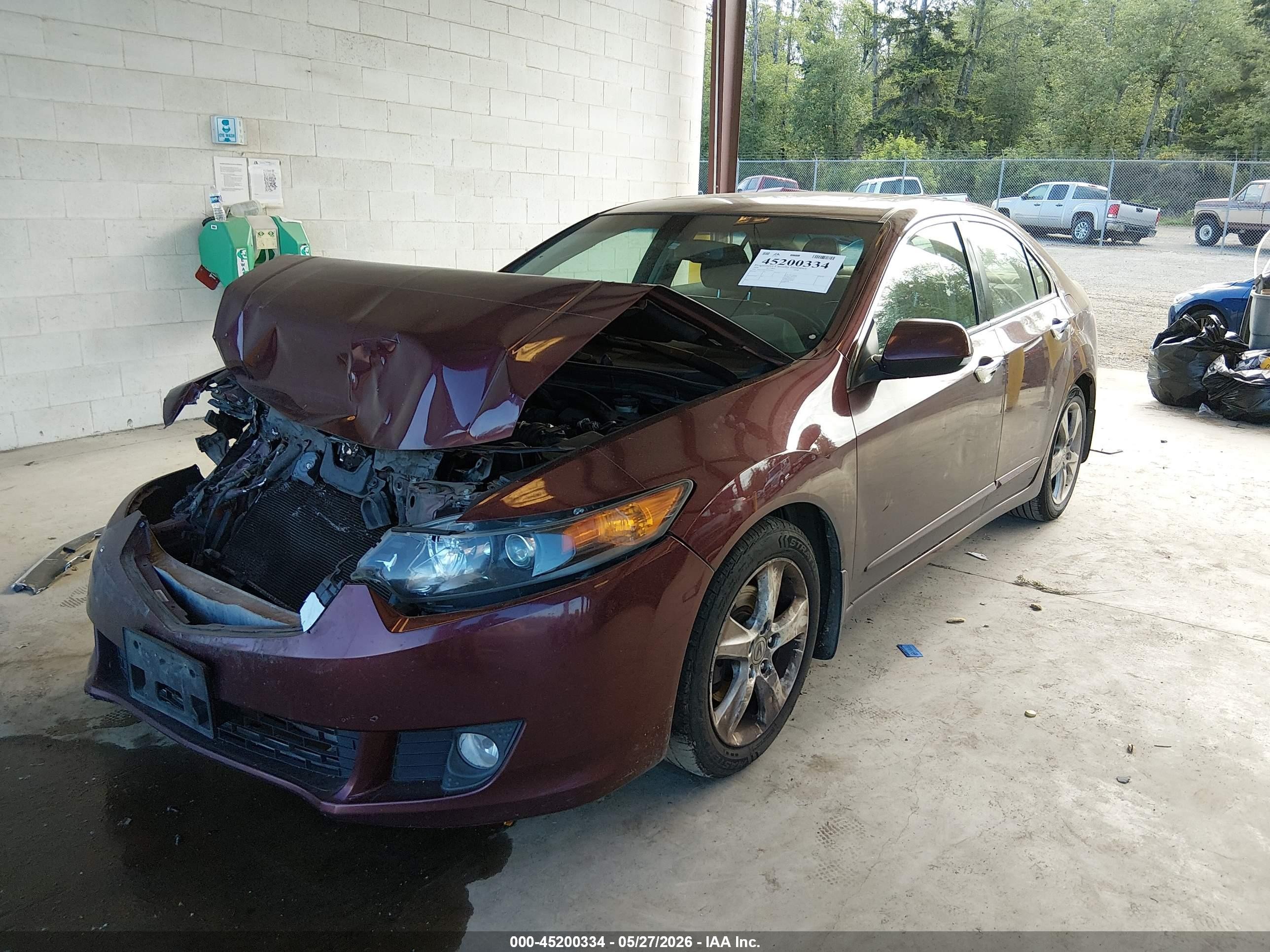 2009 Acura Tsx   Burgundy vin: JH4CU26639C025851