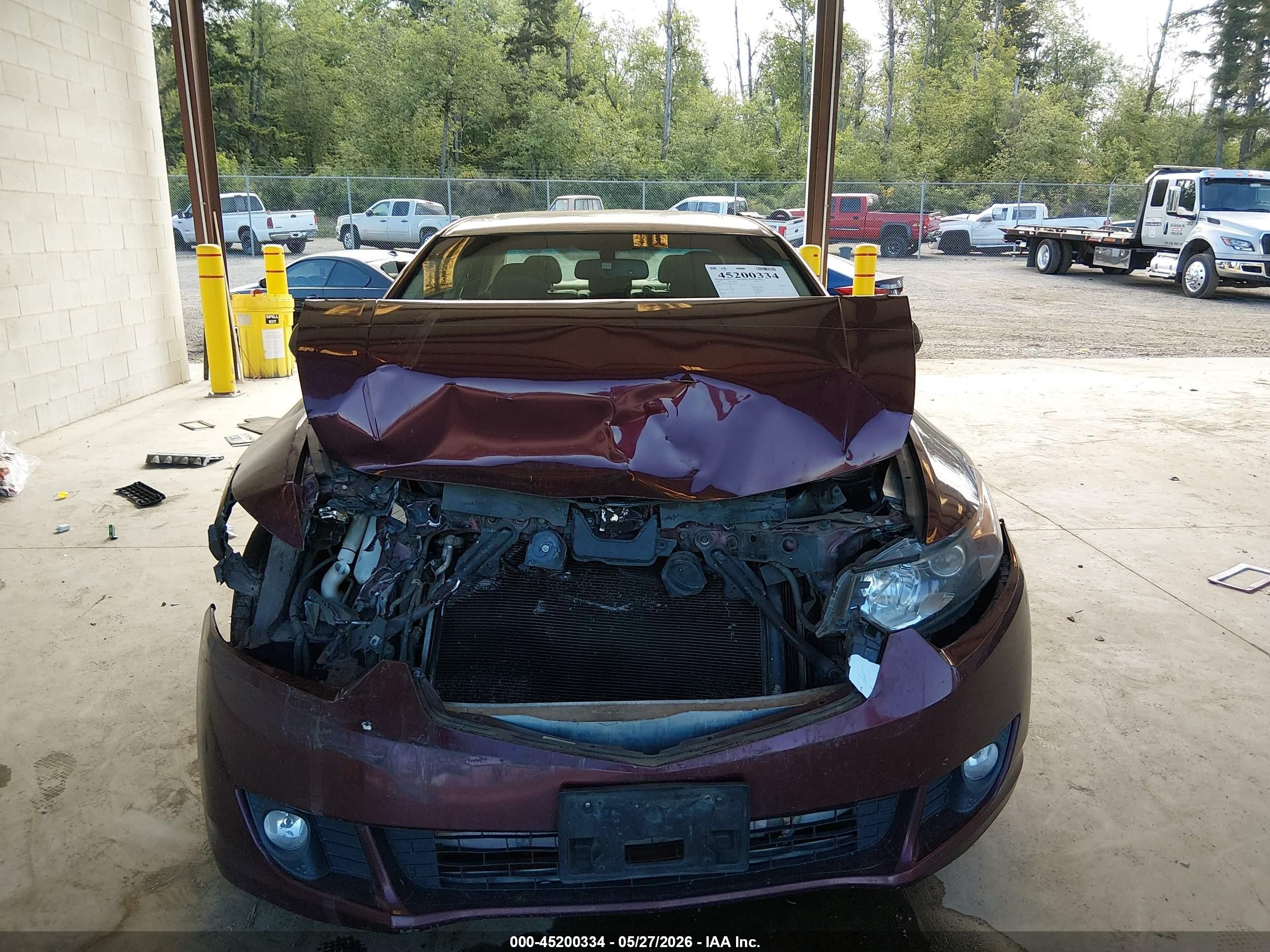 2009 Acura Tsx   Burgundy vin: JH4CU26639C025851