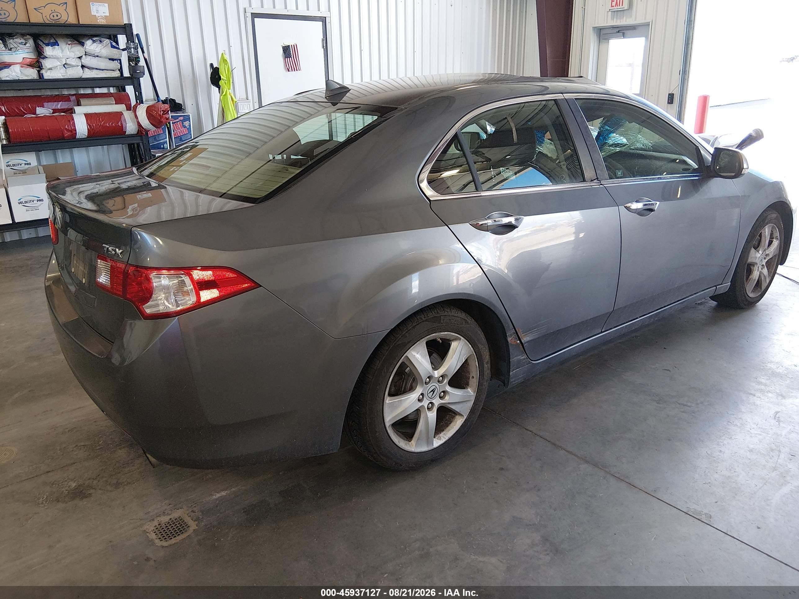 2009 Acura Tsx Gray vin: JH4CU26649C005317