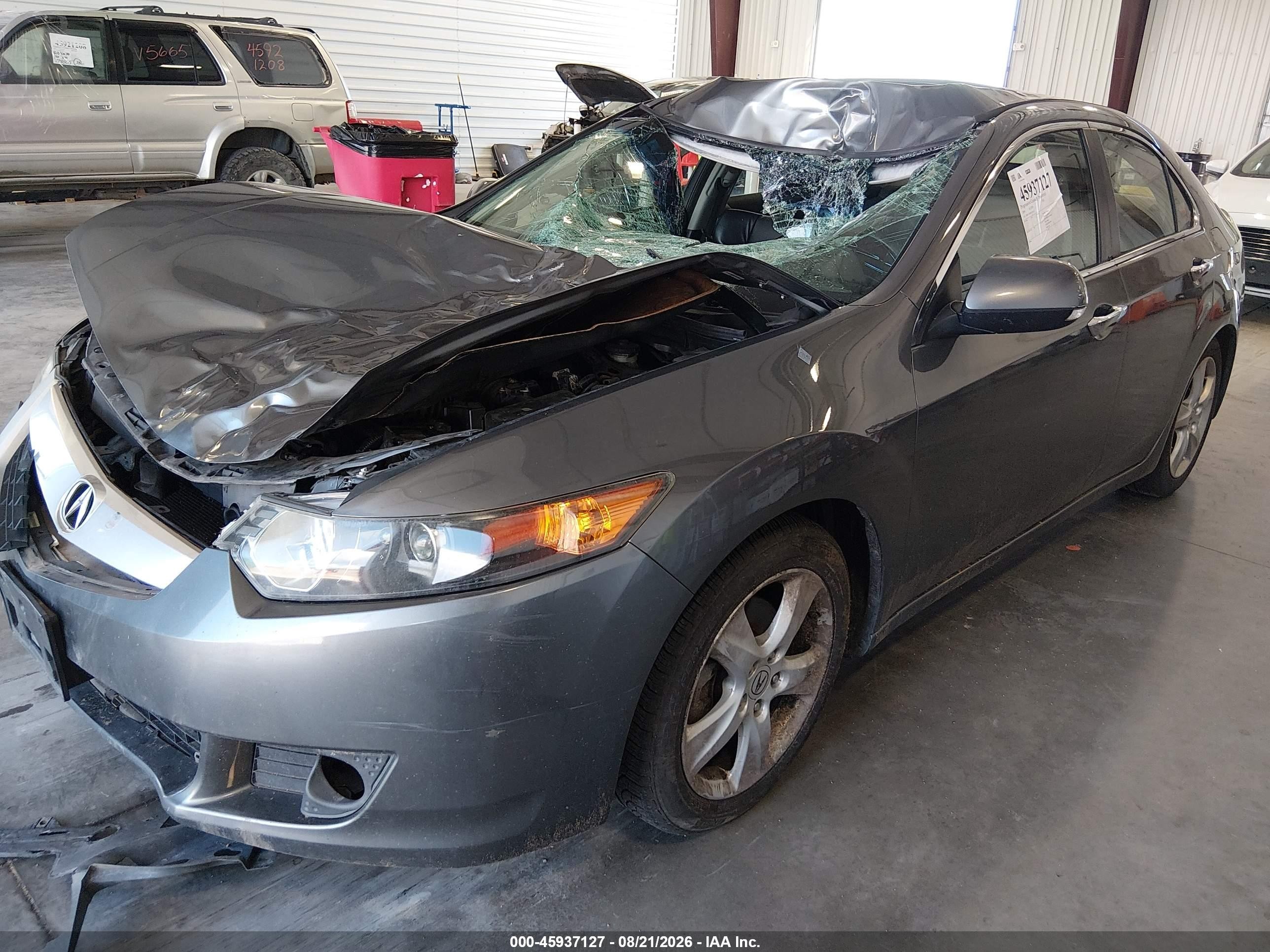 2009 Acura Tsx Gray vin: JH4CU26649C005317