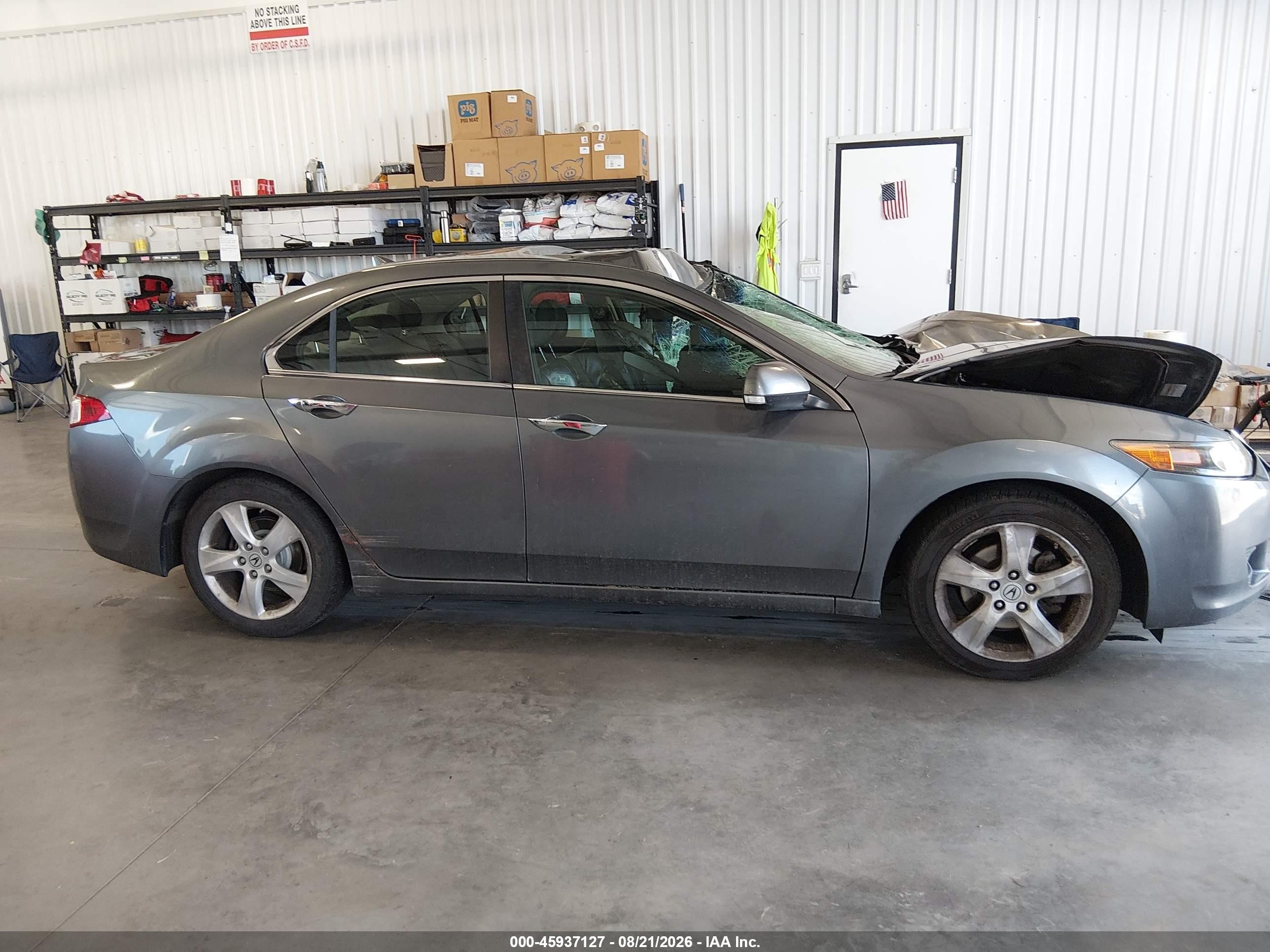 2009 Acura Tsx Gray vin: JH4CU26649C005317