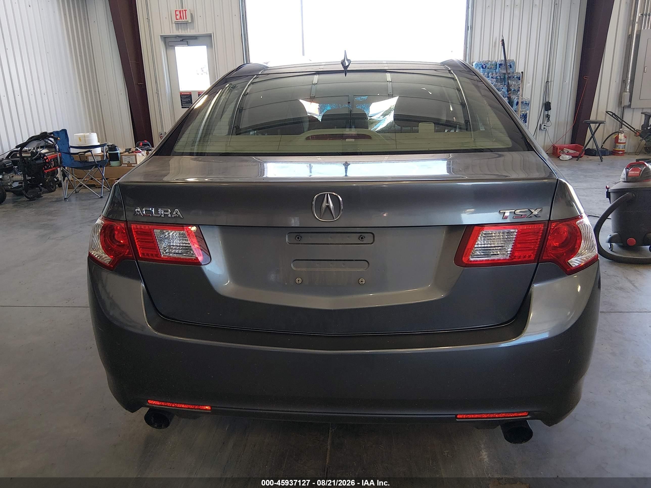 2009 Acura Tsx Gray vin: JH4CU26649C005317