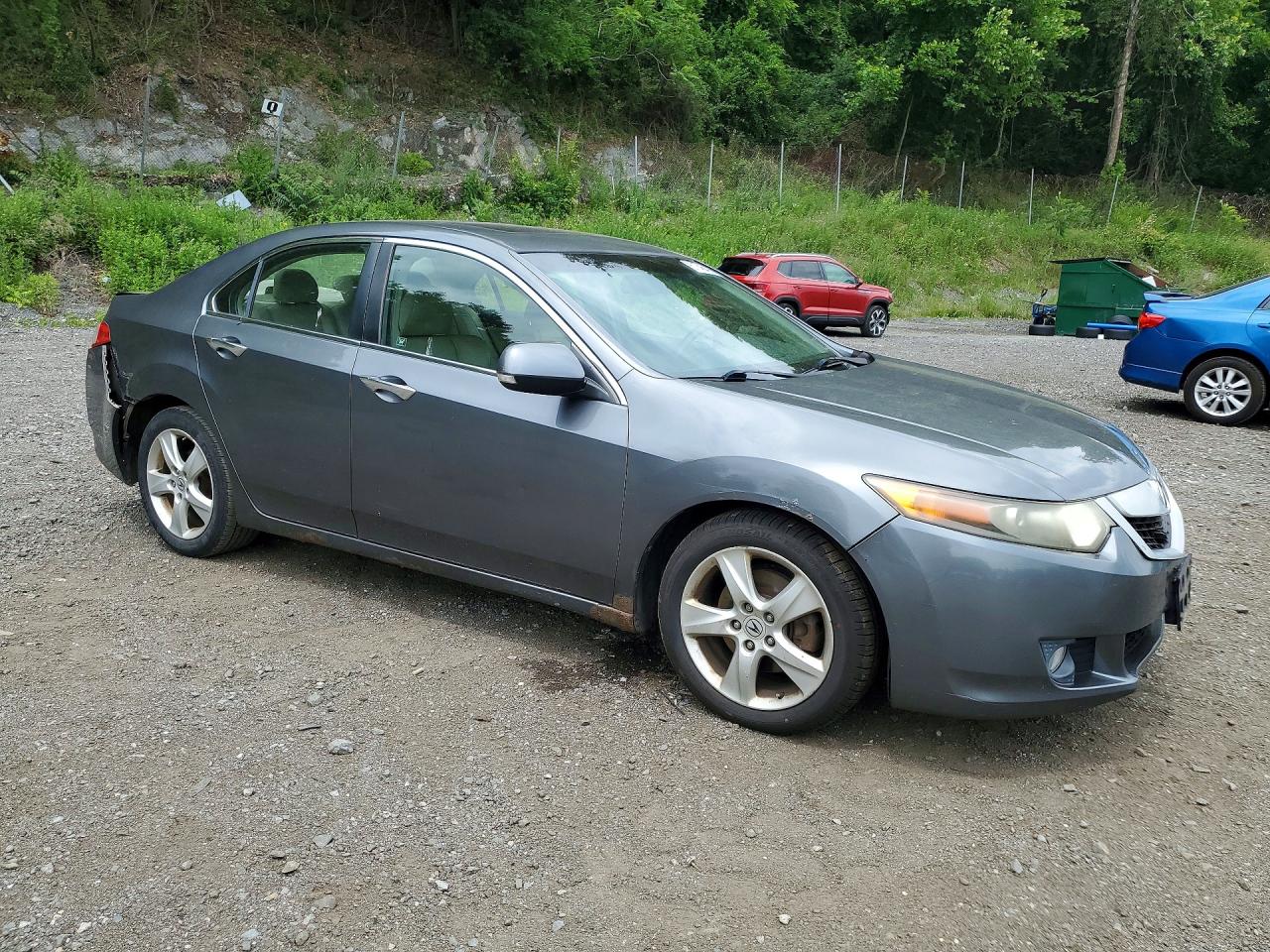 2009 Acura Tsx Silver vin: JH4CU26649C007598