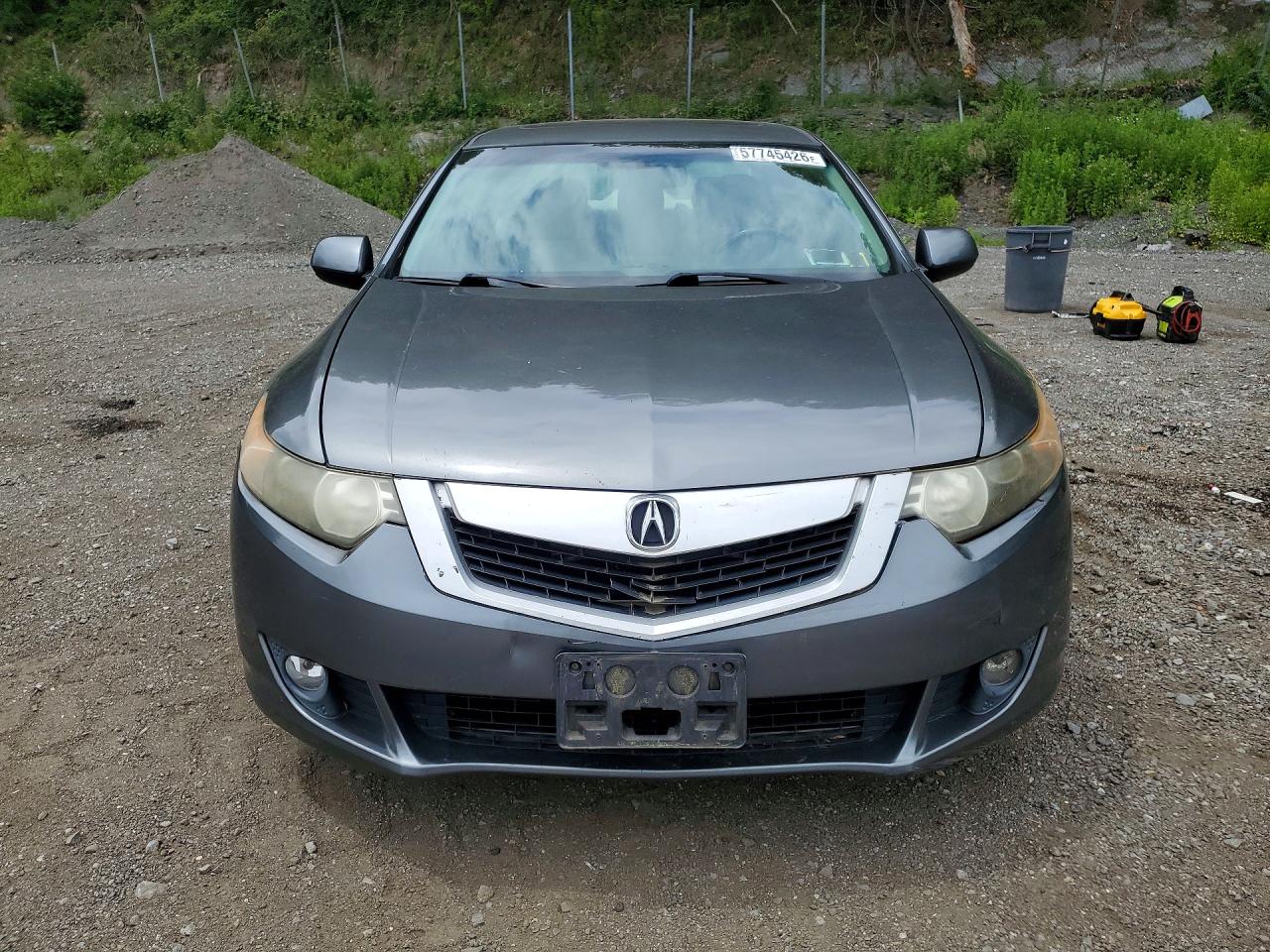 2009 Acura Tsx Silver vin: JH4CU26649C007598