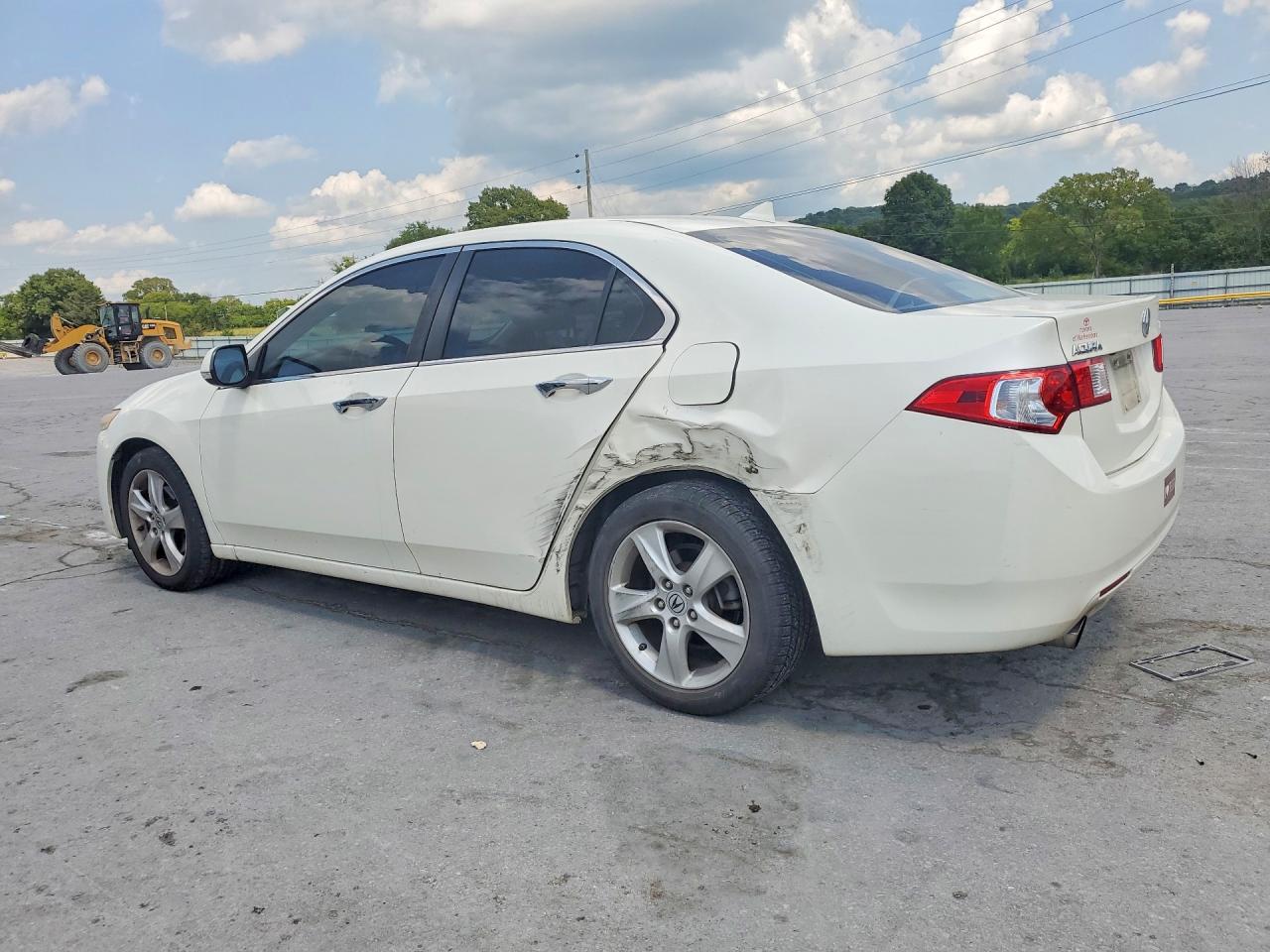 2009 Acura Tsx White vin: JH4CU26649C030881