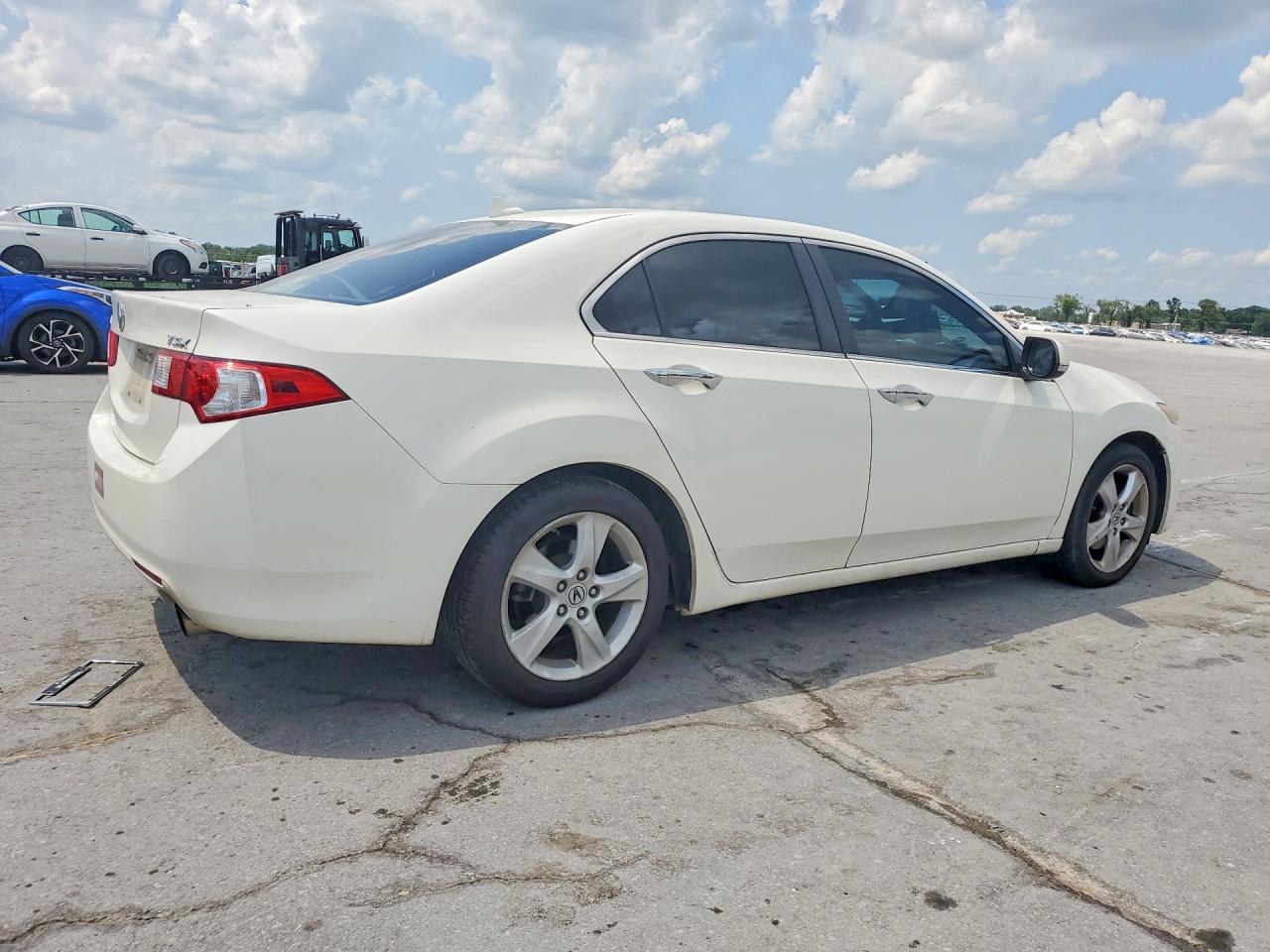 2009 Acura Tsx White vin: JH4CU26649C030881
