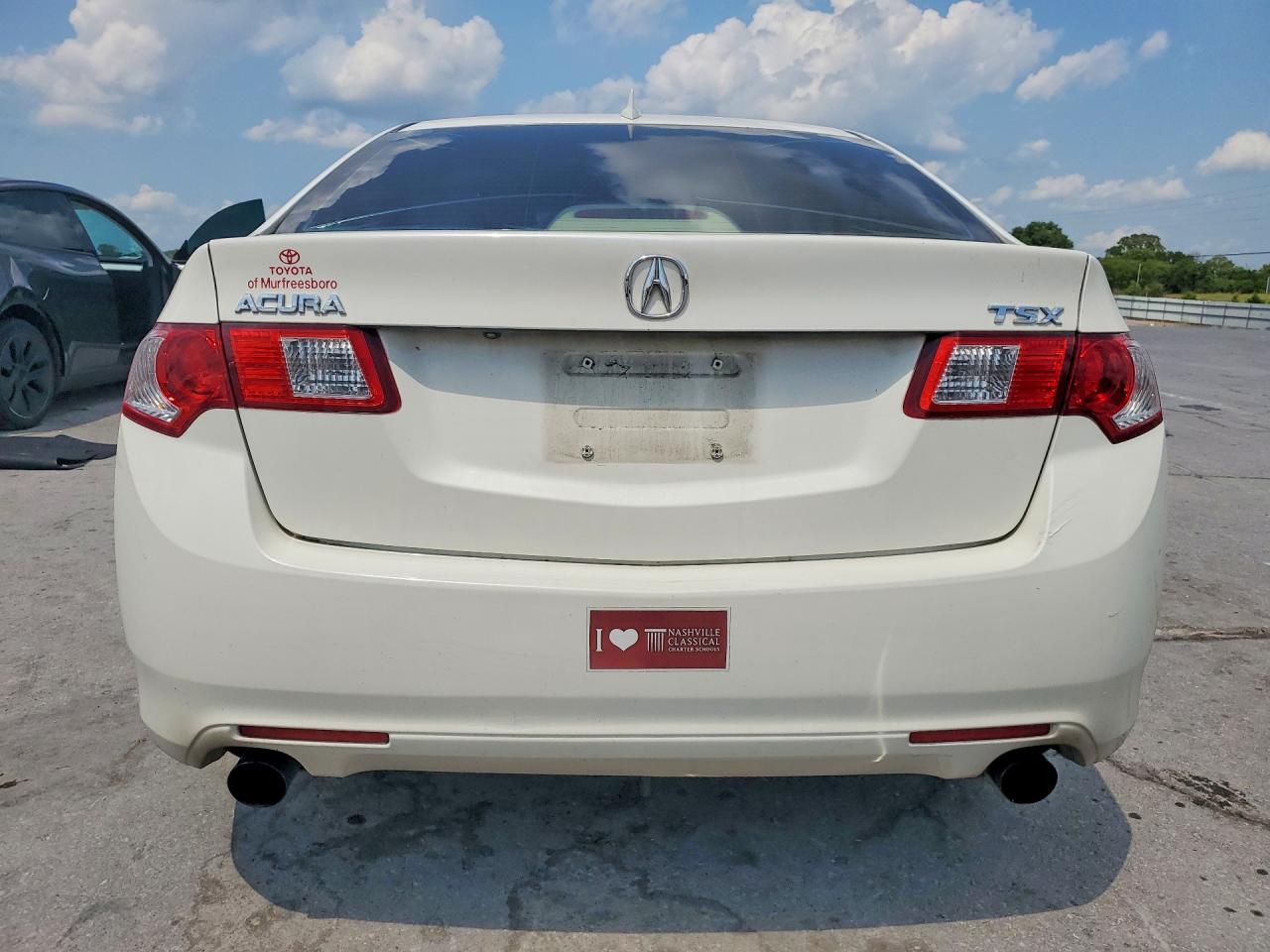 2009 Acura Tsx White vin: JH4CU26649C030881