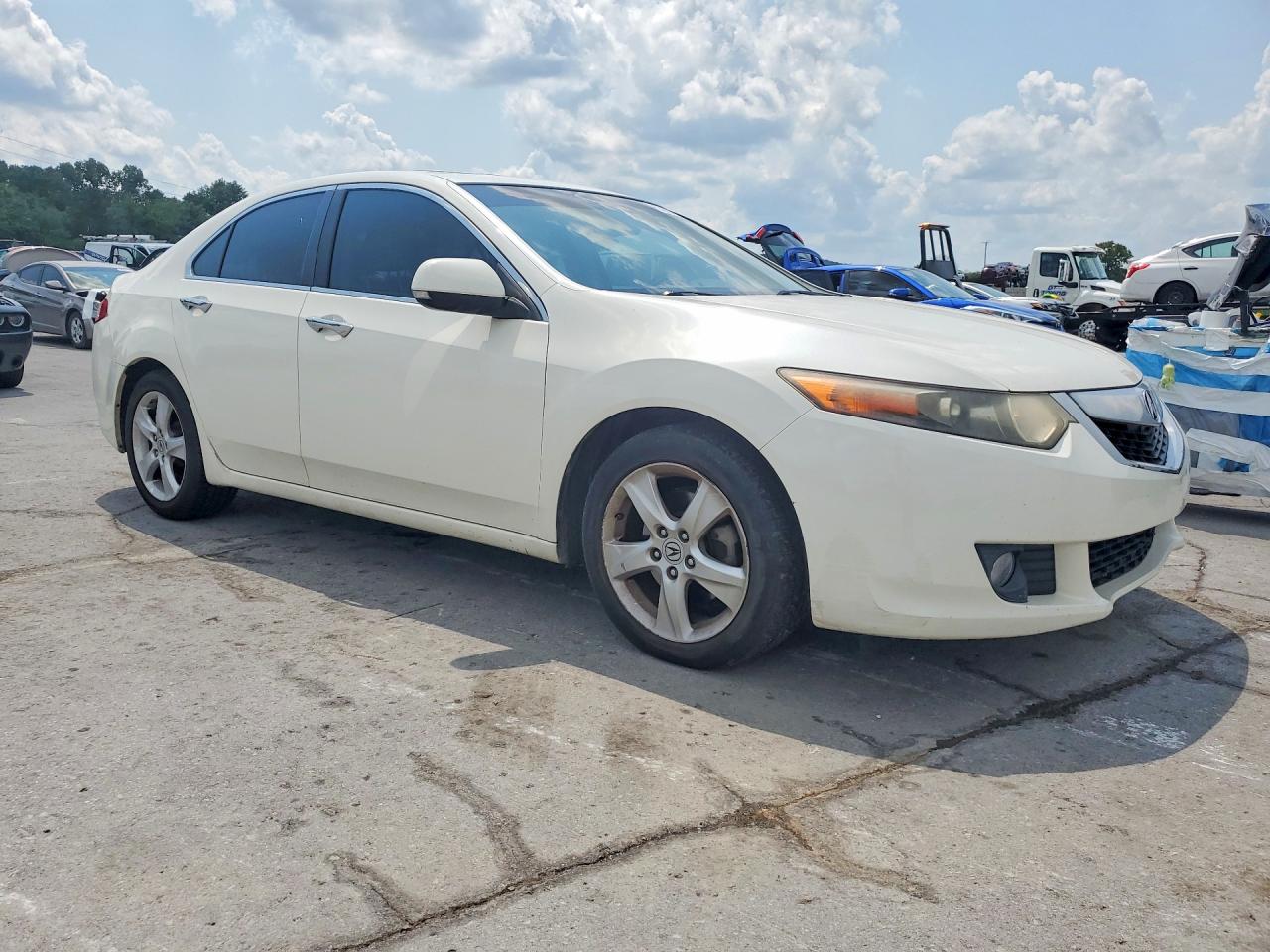 2009 Acura Tsx White vin: JH4CU26649C030881