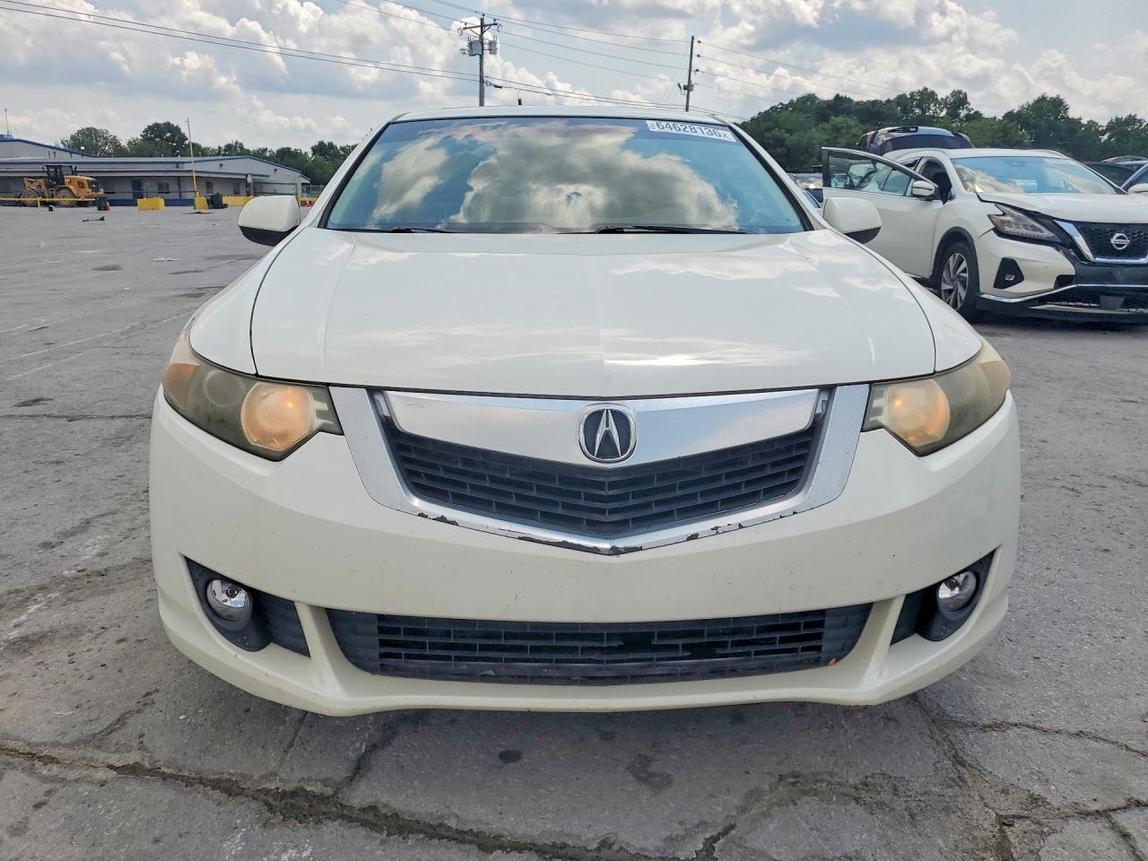 2009 Acura Tsx White vin: JH4CU26649C030881