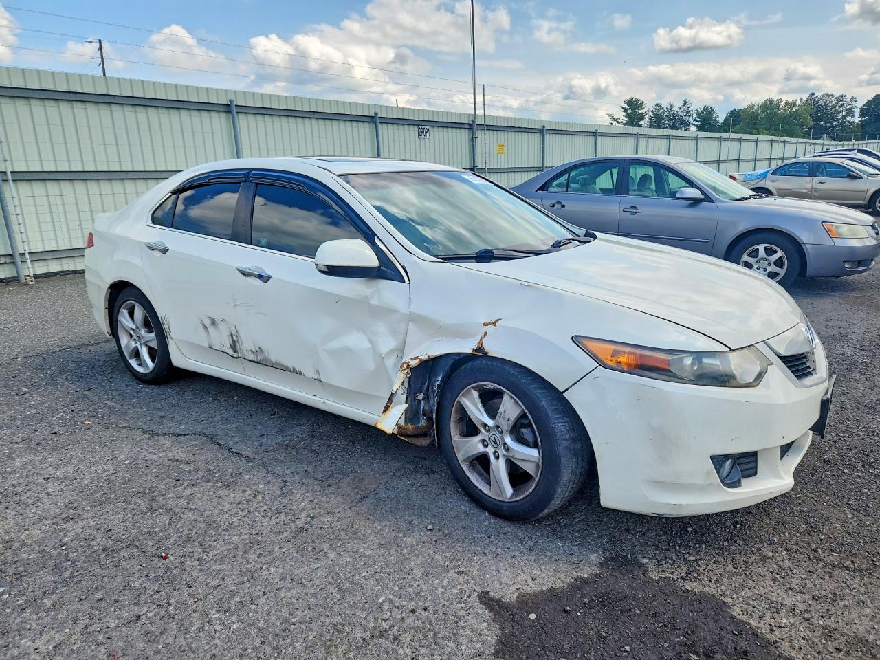 2009 Acura Tsx White vin: JH4CU26659C012261