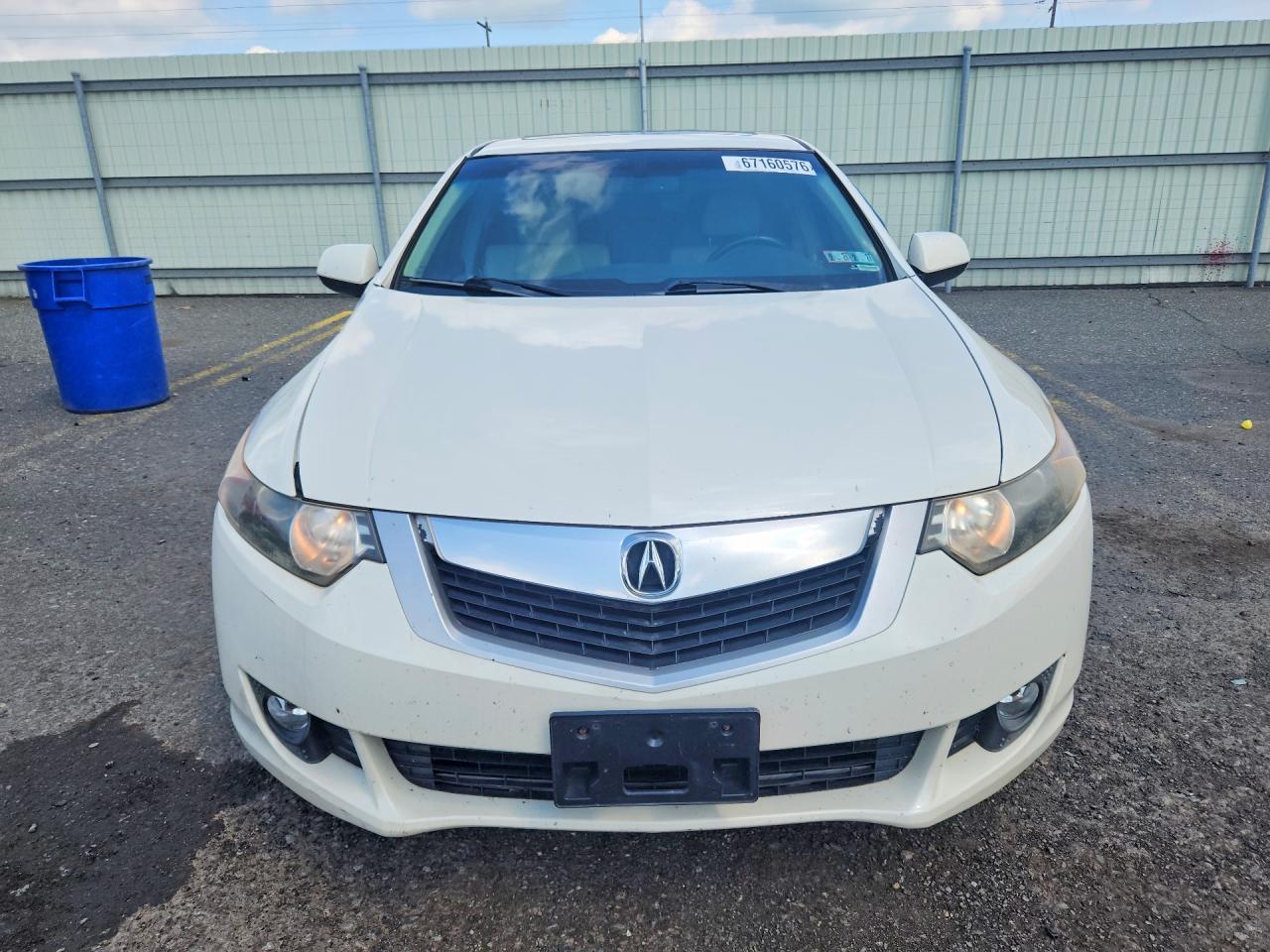 2009 Acura Tsx White vin: JH4CU26659C012261