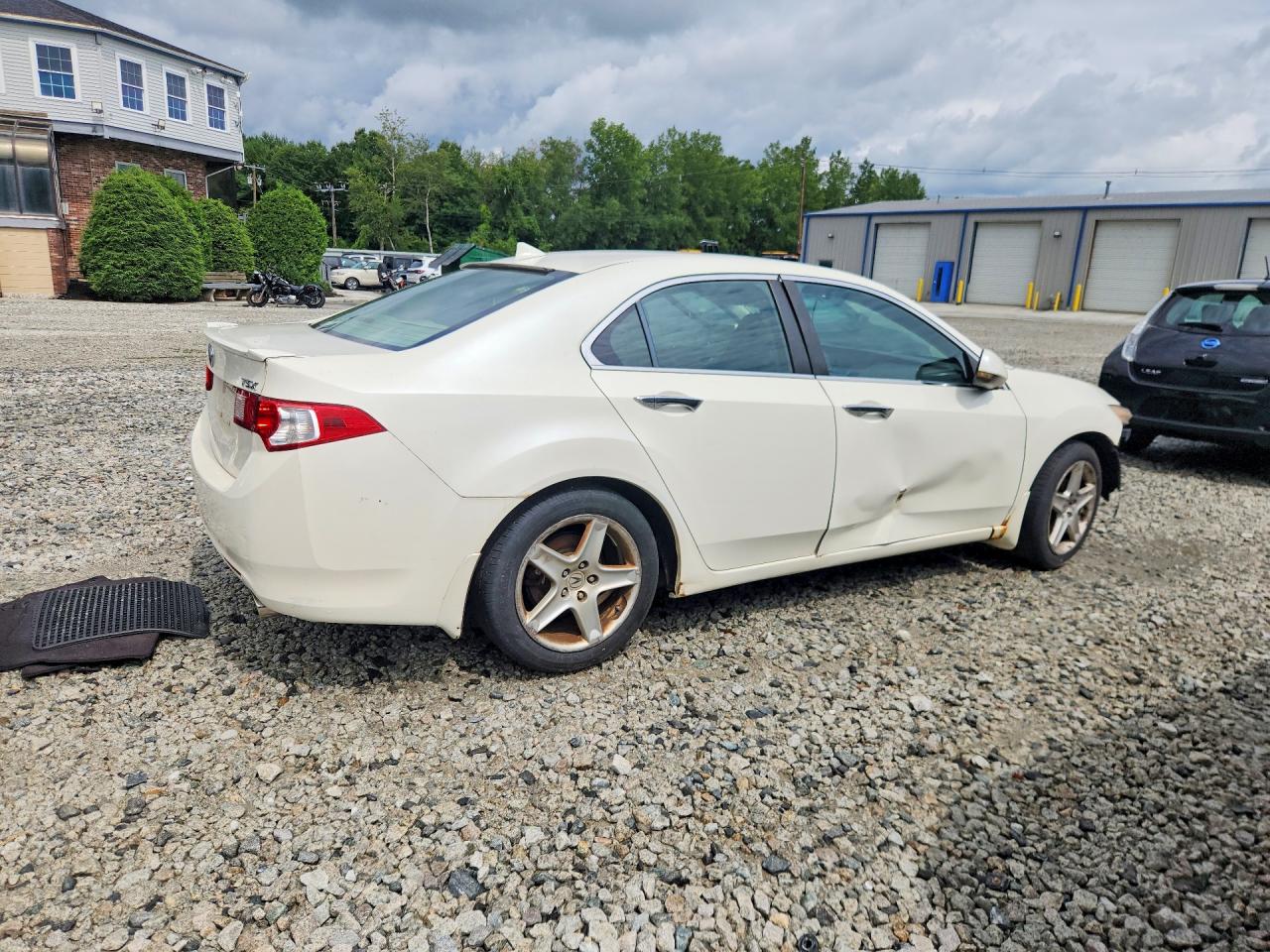 2009 Acura Tsx White vin: JH4CU26659C013684