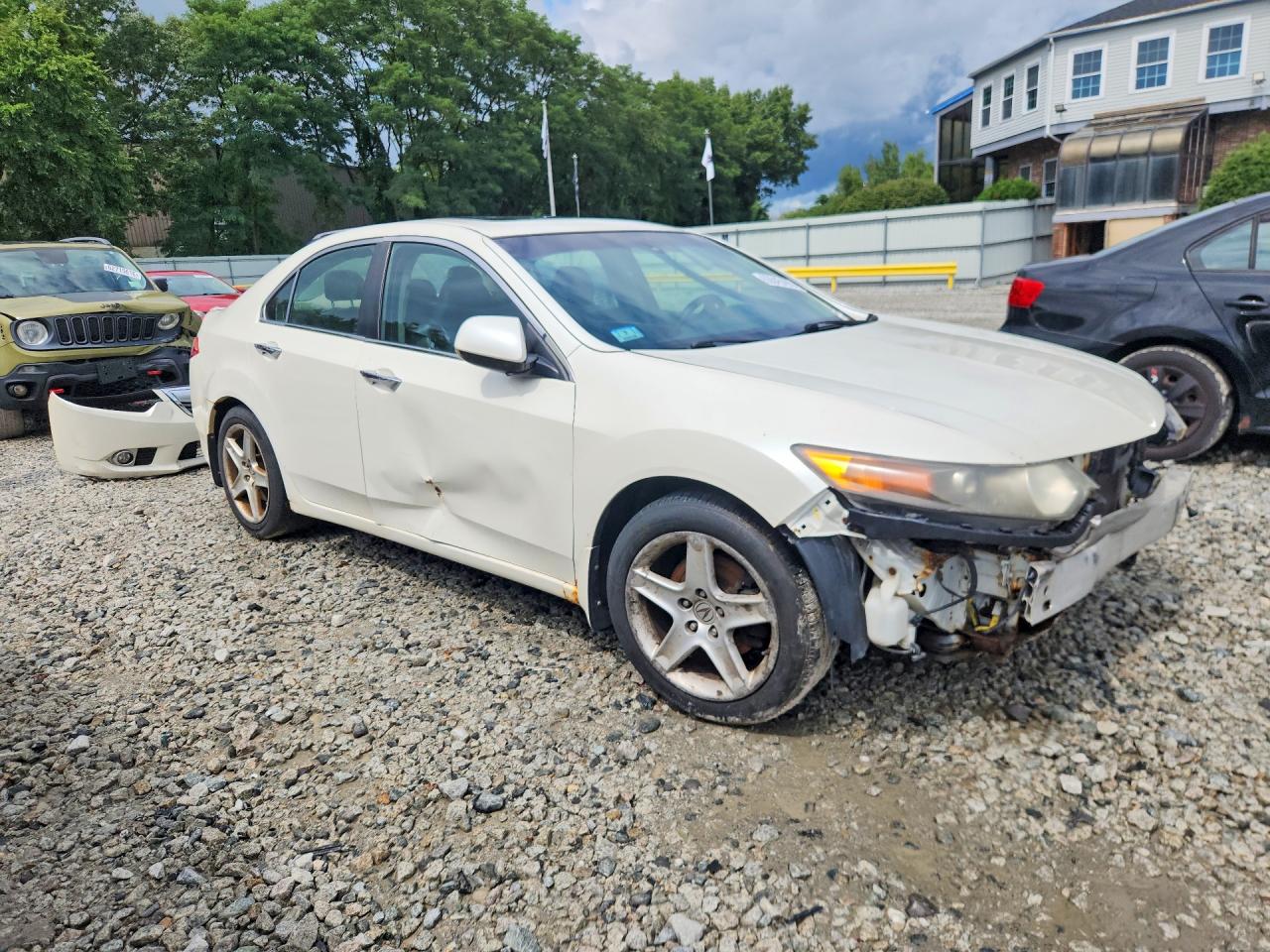 2009 Acura Tsx White vin: JH4CU26659C013684