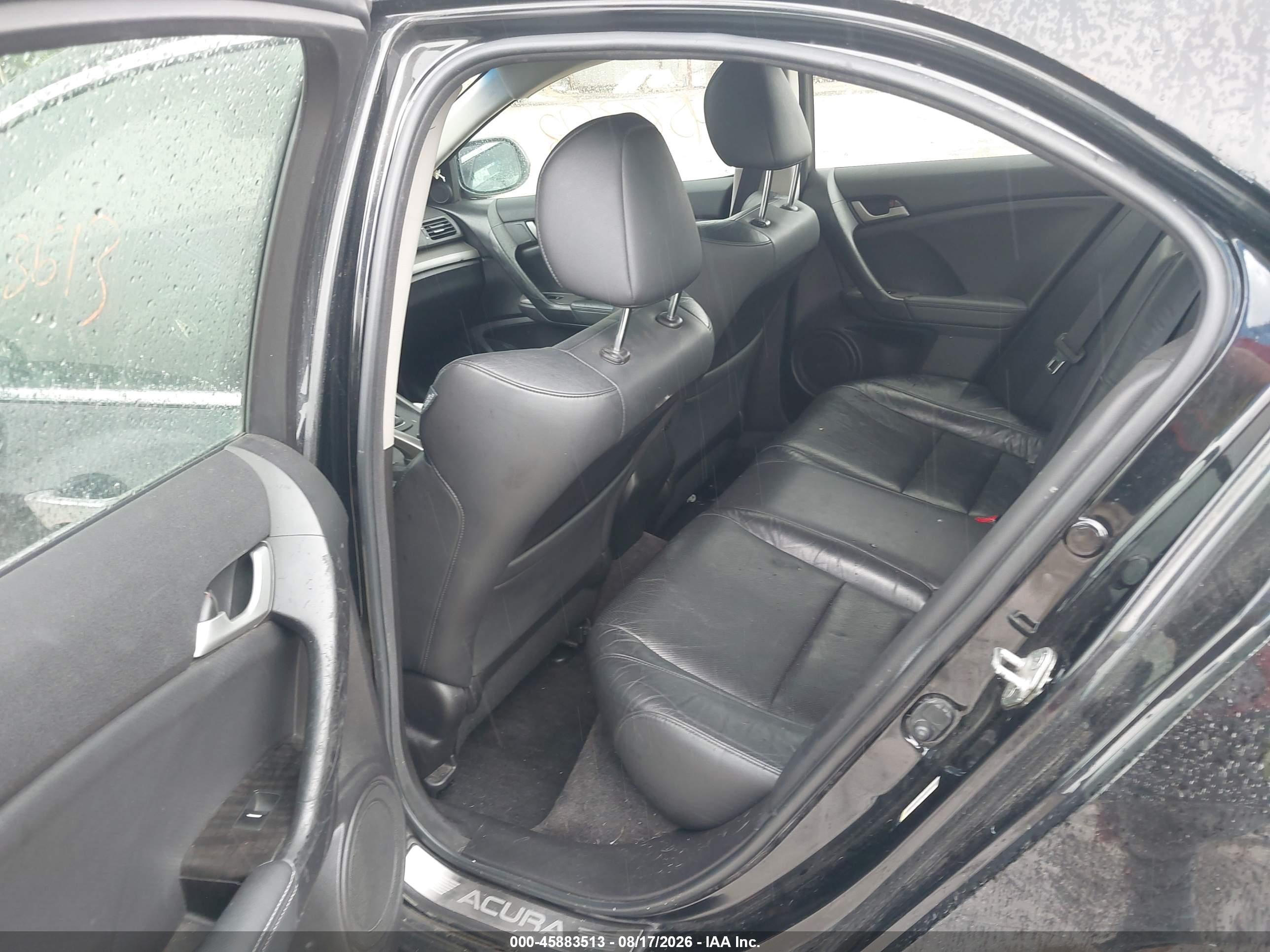 2009 Acura Tsx   Black vin: JH4CU26659C013782