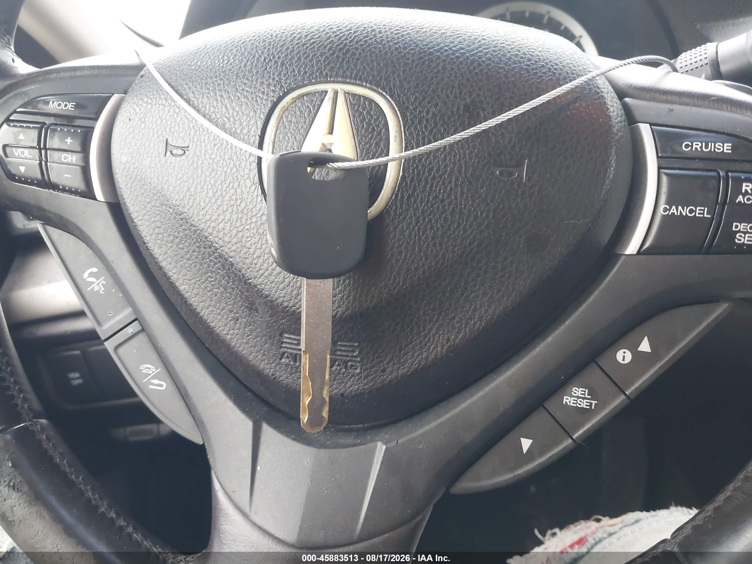 2009 Acura Tsx   Black vin: JH4CU26659C013782